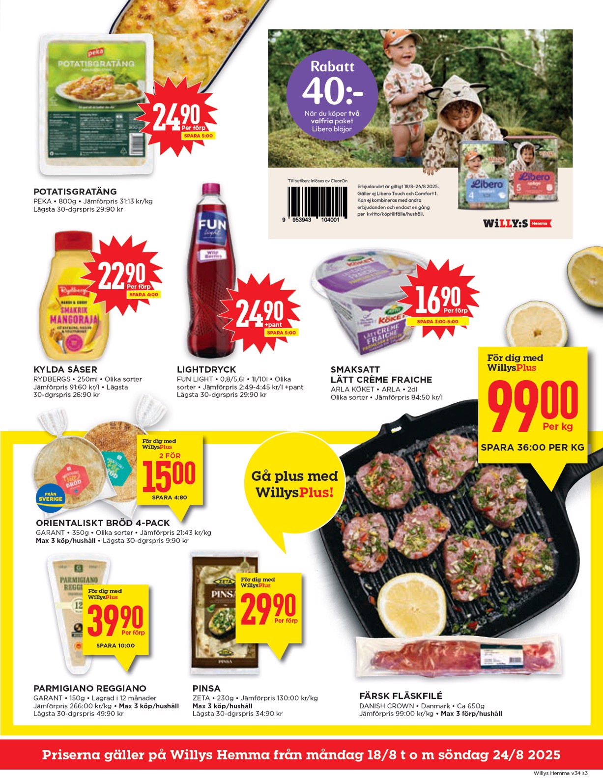 willy-s - Willy's - Hemma-reklambladet giltigt från 18/08 - 24/08 - page: 3