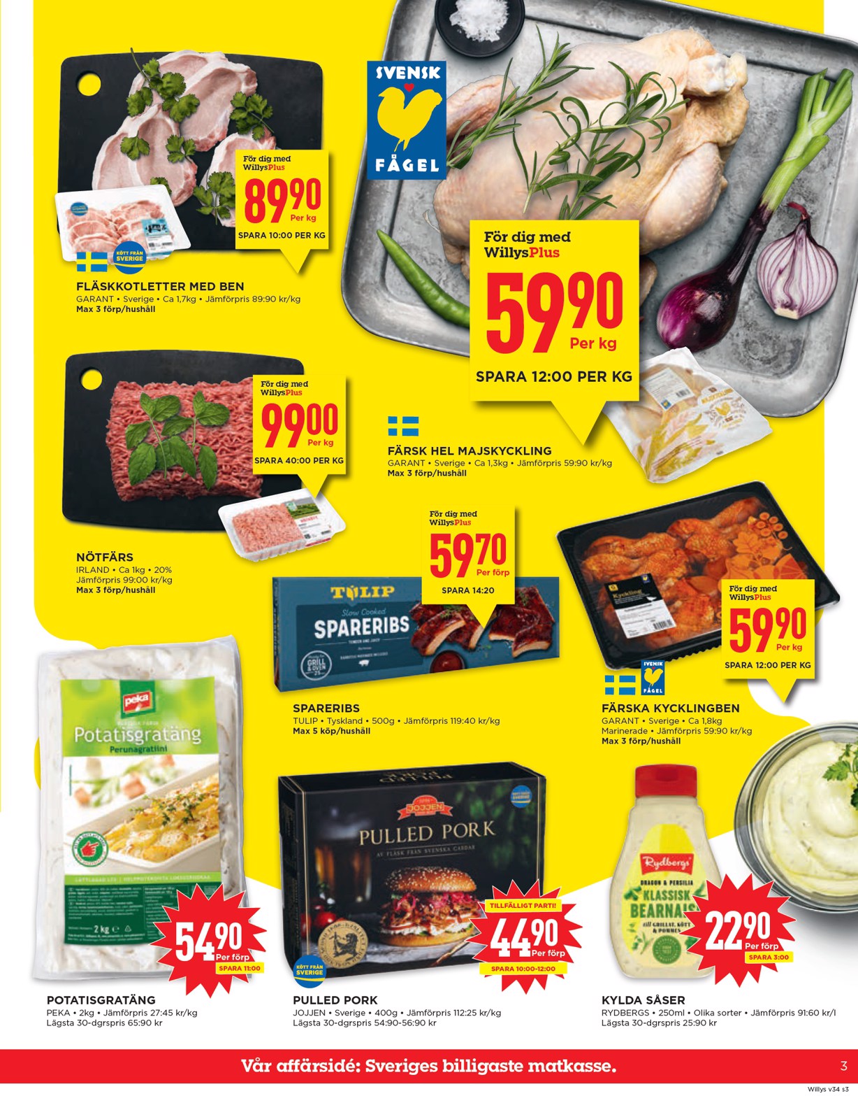 willy-s - Willy's-reklambladet giltigt från 18/08 - 24/08 - page: 3