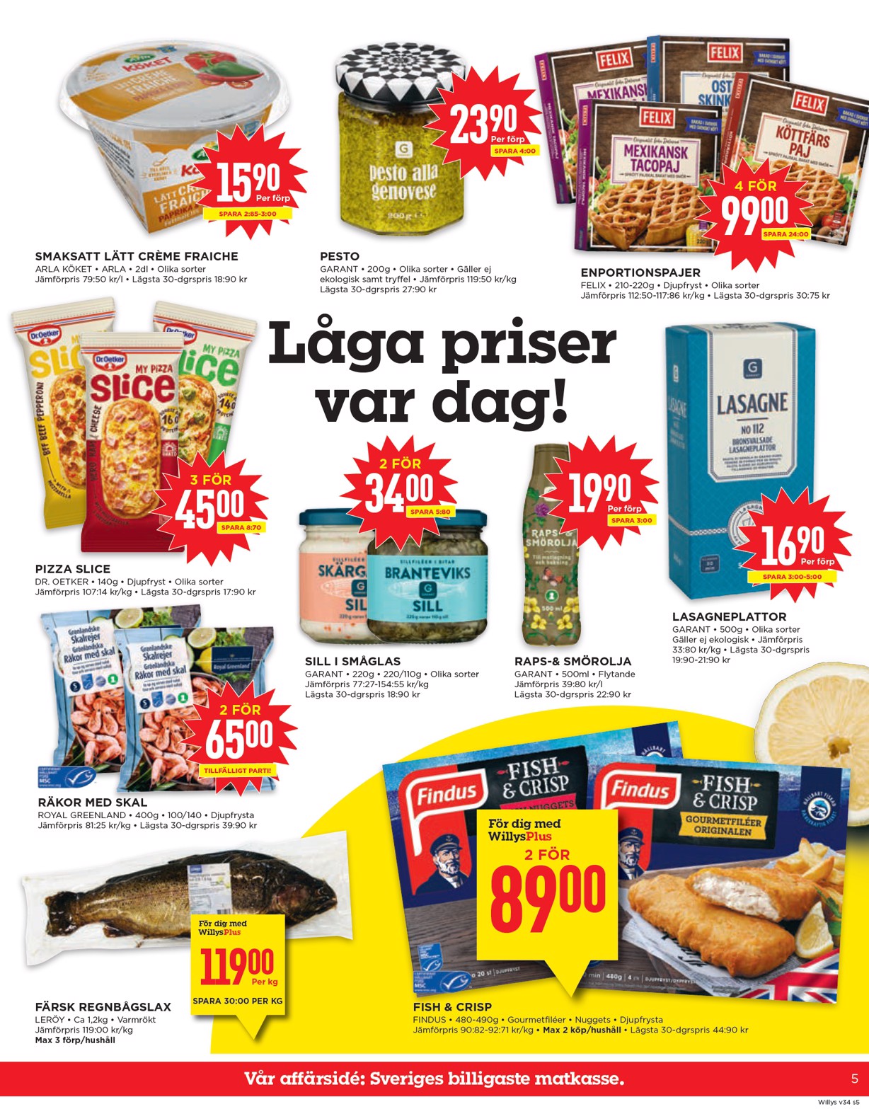 willy-s - Willy's-reklambladet giltigt från 18/08 - 24/08 - page: 5