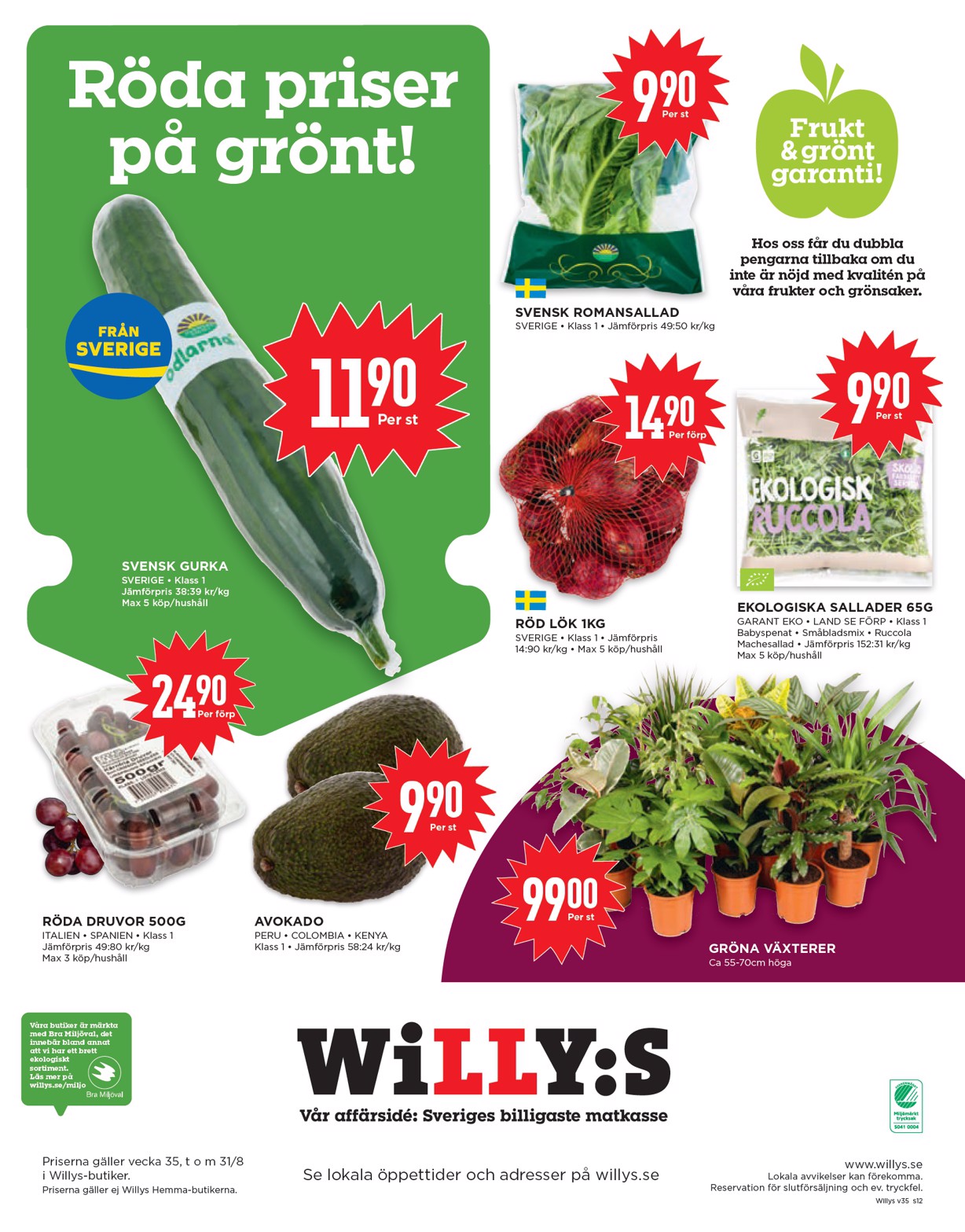 willy-s - Willy's-reklambladet giltigt från 25/08 - 31/08 - page: 12
