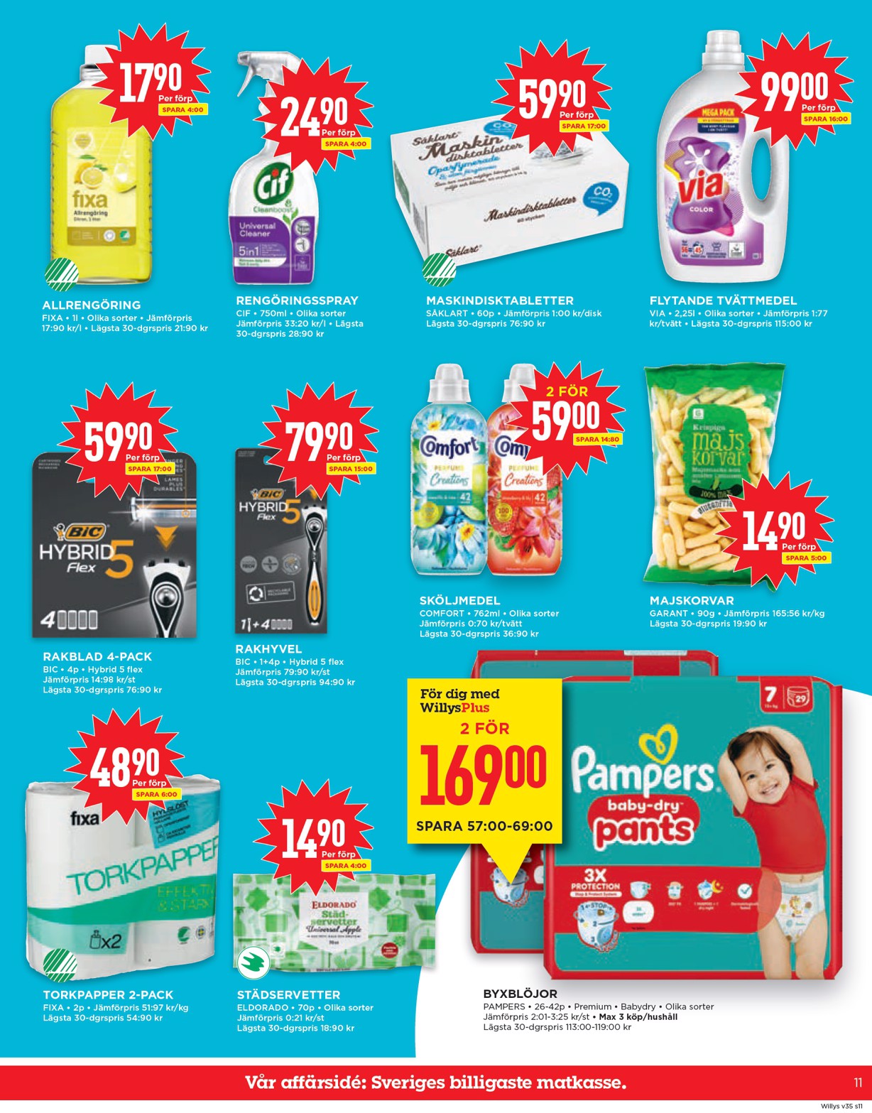 willy-s - Willy's-reklambladet giltigt från 25/08 - 31/08 - page: 11