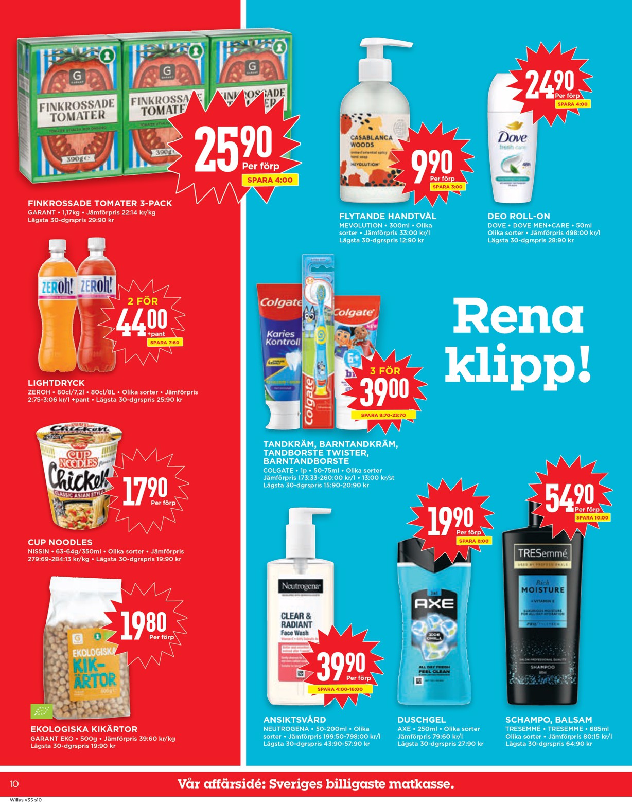 willy-s - Willy's-reklambladet giltigt från 25/08 - 31/08 - page: 10