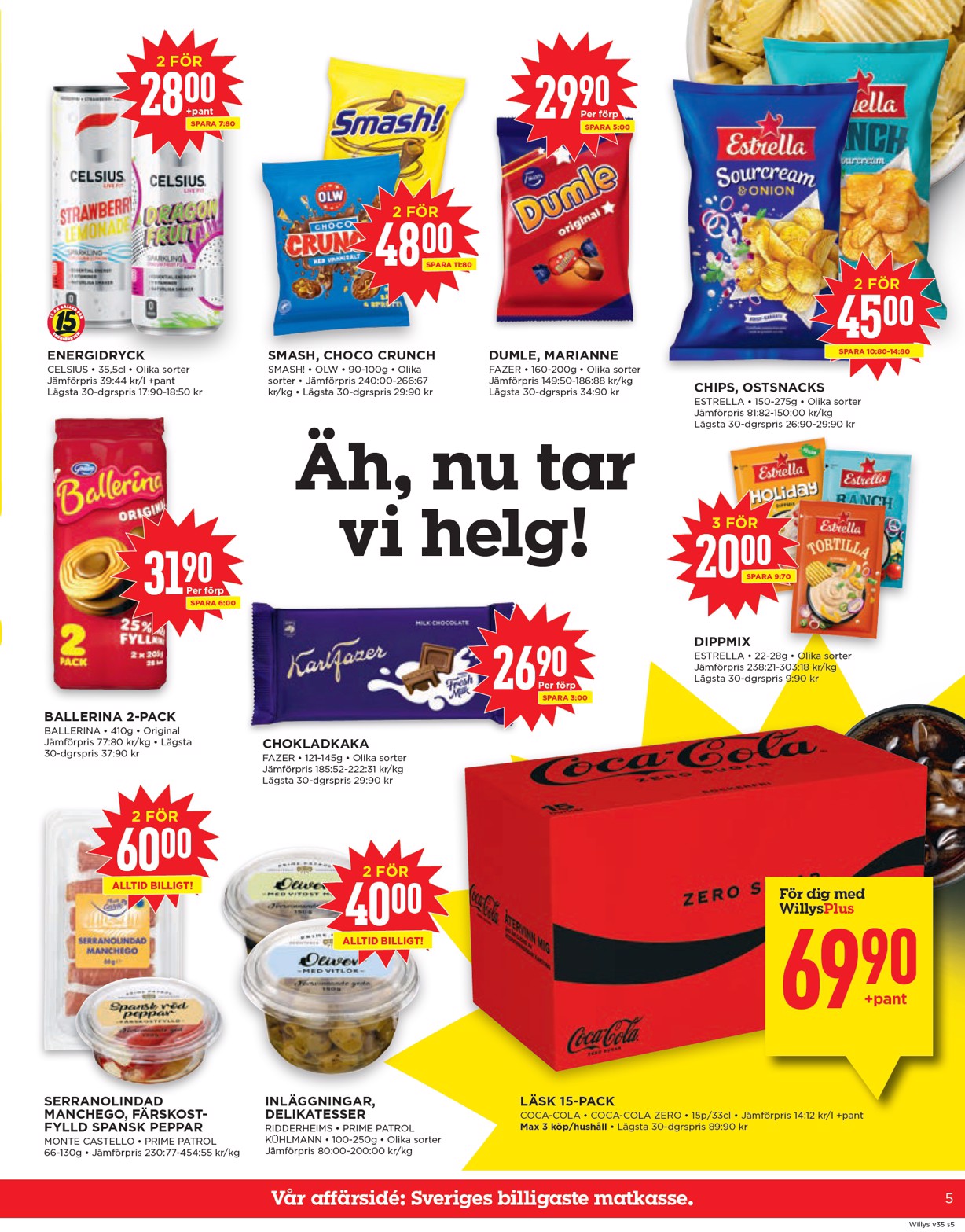 willy-s - Willy's-reklambladet giltigt från 25/08 - 31/08 - page: 5