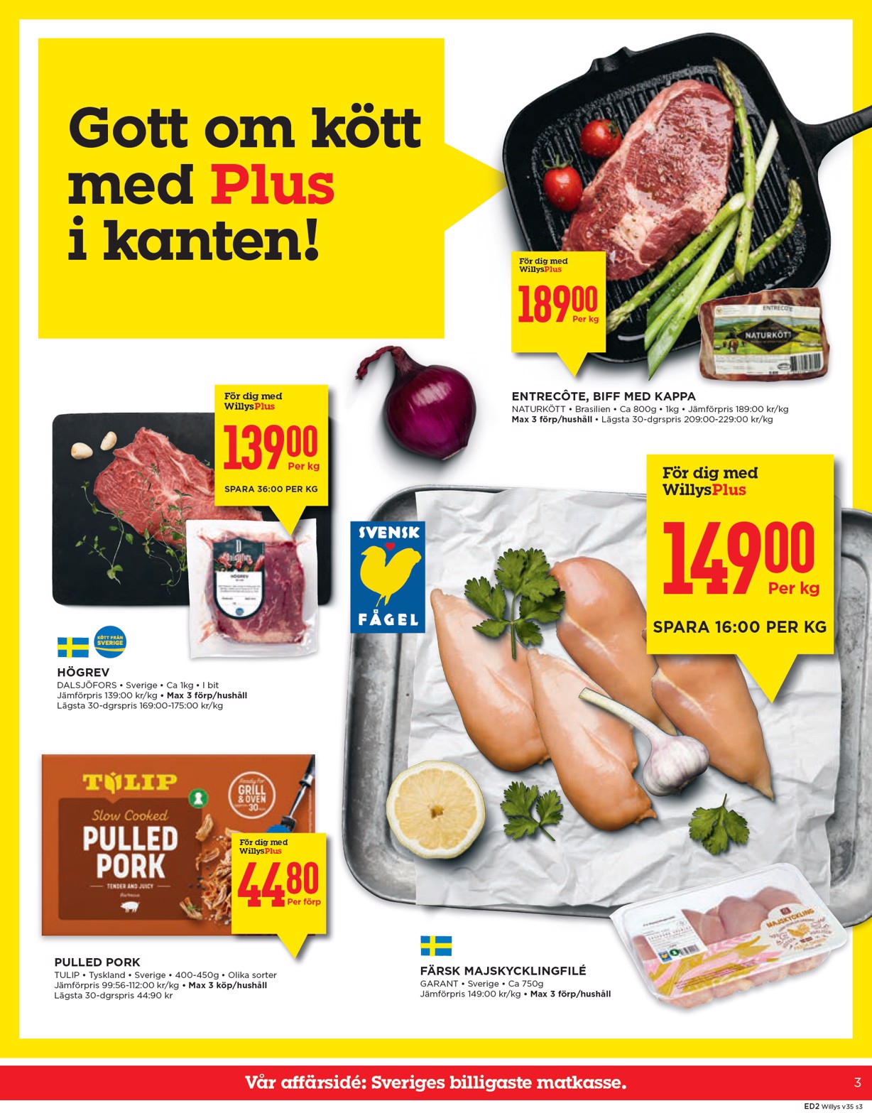 willy-s - Willy's-reklambladet giltigt från 25/08 - 31/08 - page: 3