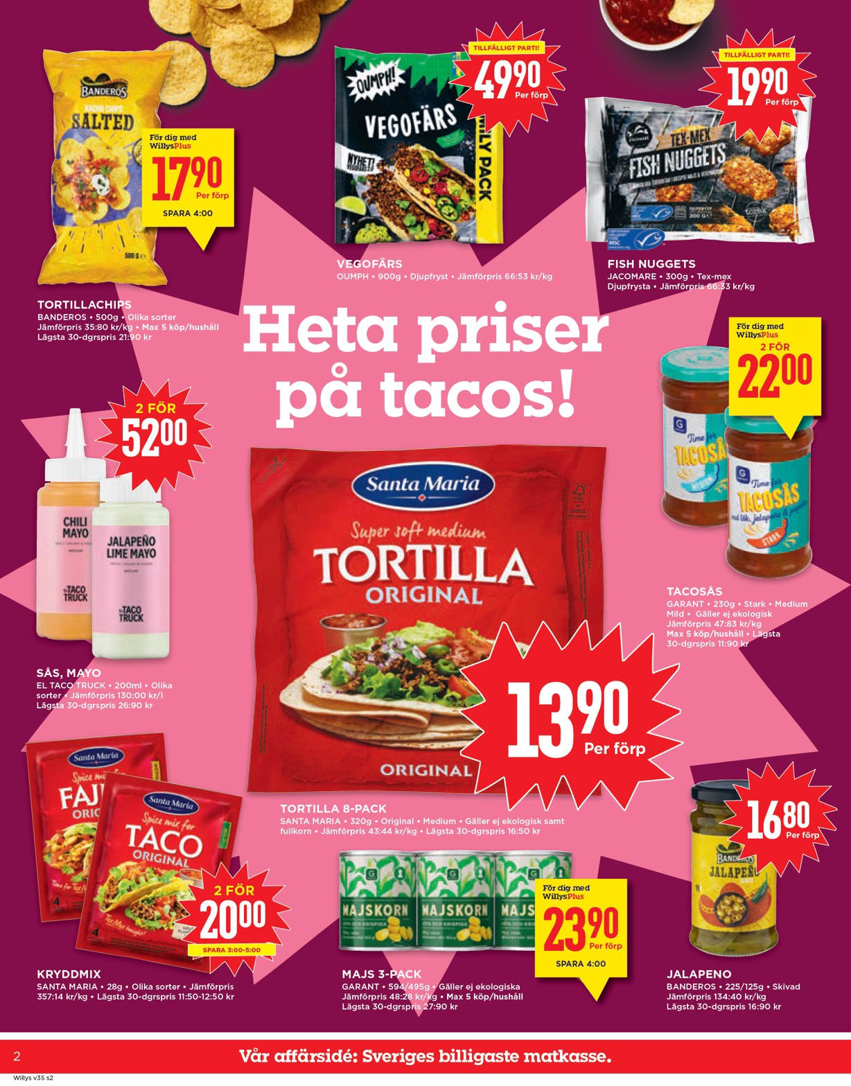 willy-s - Willy's-reklambladet giltigt från 25/08 - 31/08 - page: 2