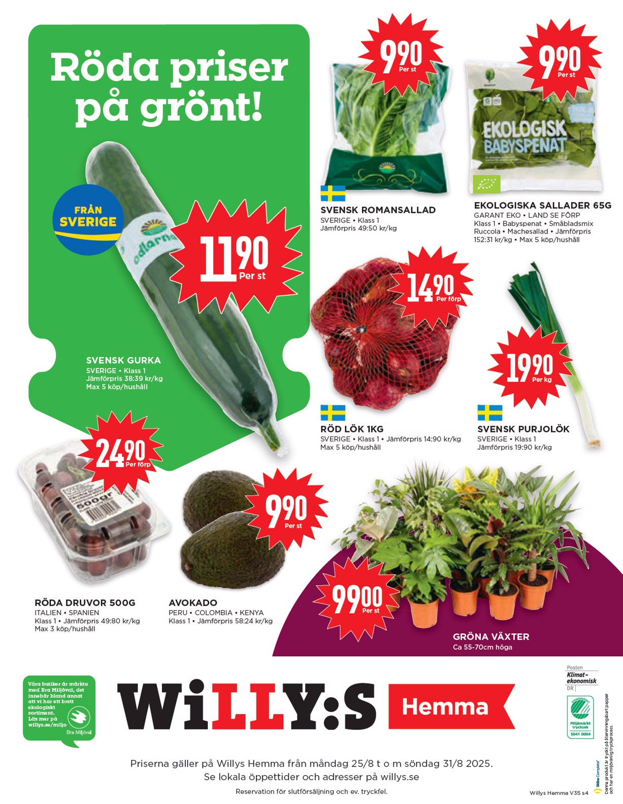 willy-s - Willy's - Hemma-reklambladet giltigt från 25/08 - 31/08 - page: 4