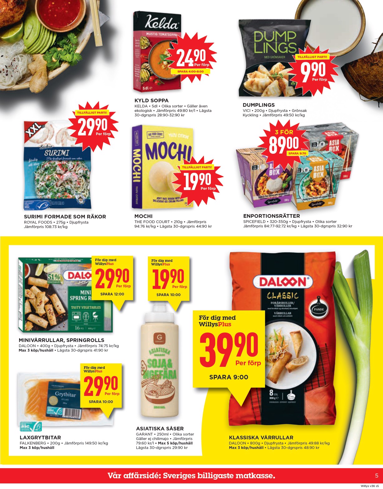 willy-s - Willy's-reklambladet giltigt från 01/09 - 07/09 - page: 5