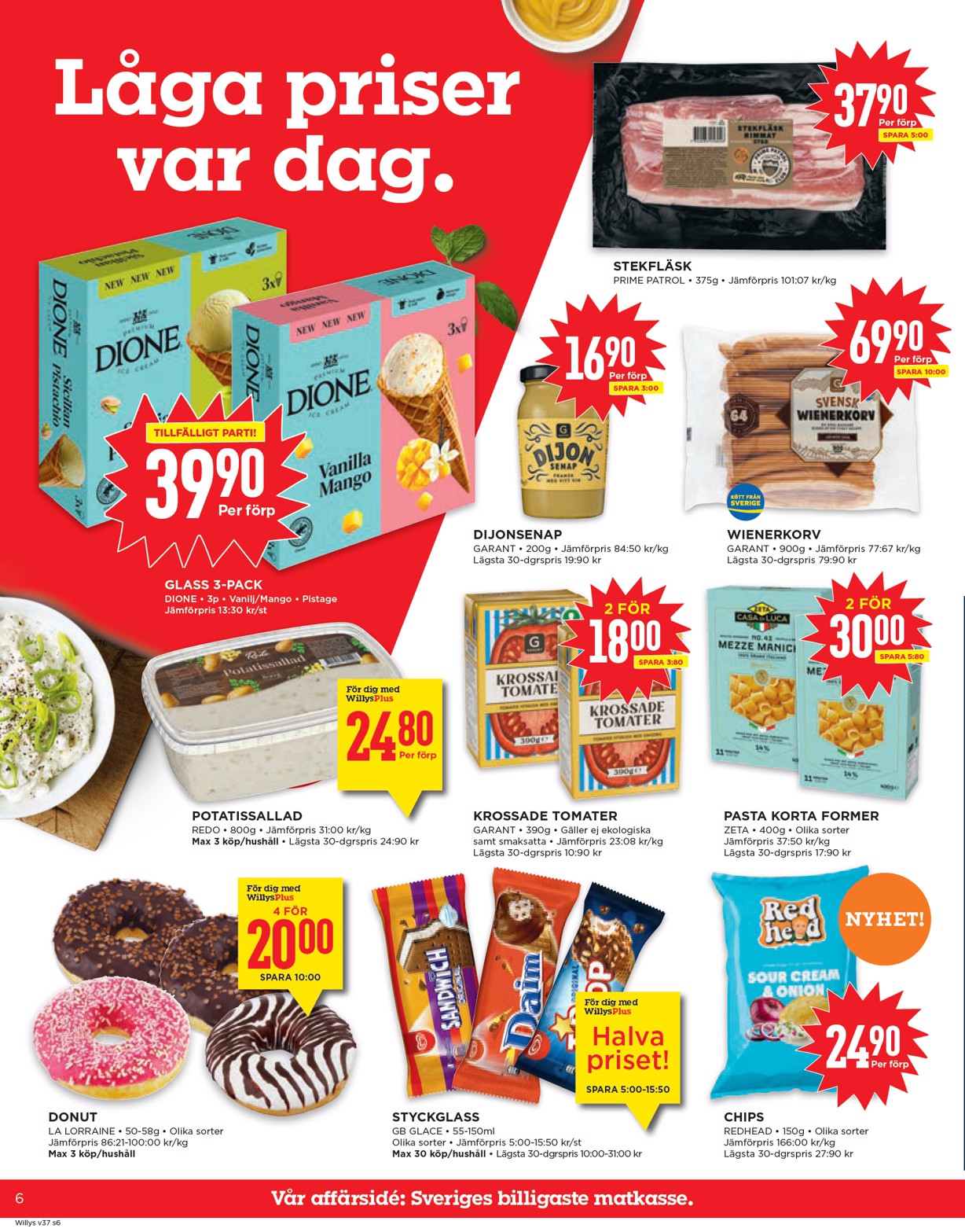 willy-s - Willy's-reklambladet giltigt från 08/09 - 14/09 - page: 6