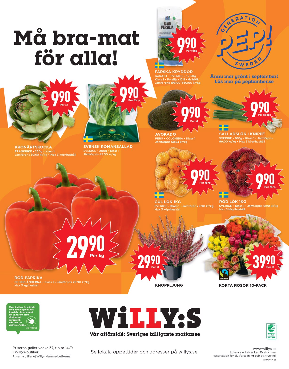 willy-s - Willy's-reklambladet giltigt från 08/09 - 14/09 - page: 8