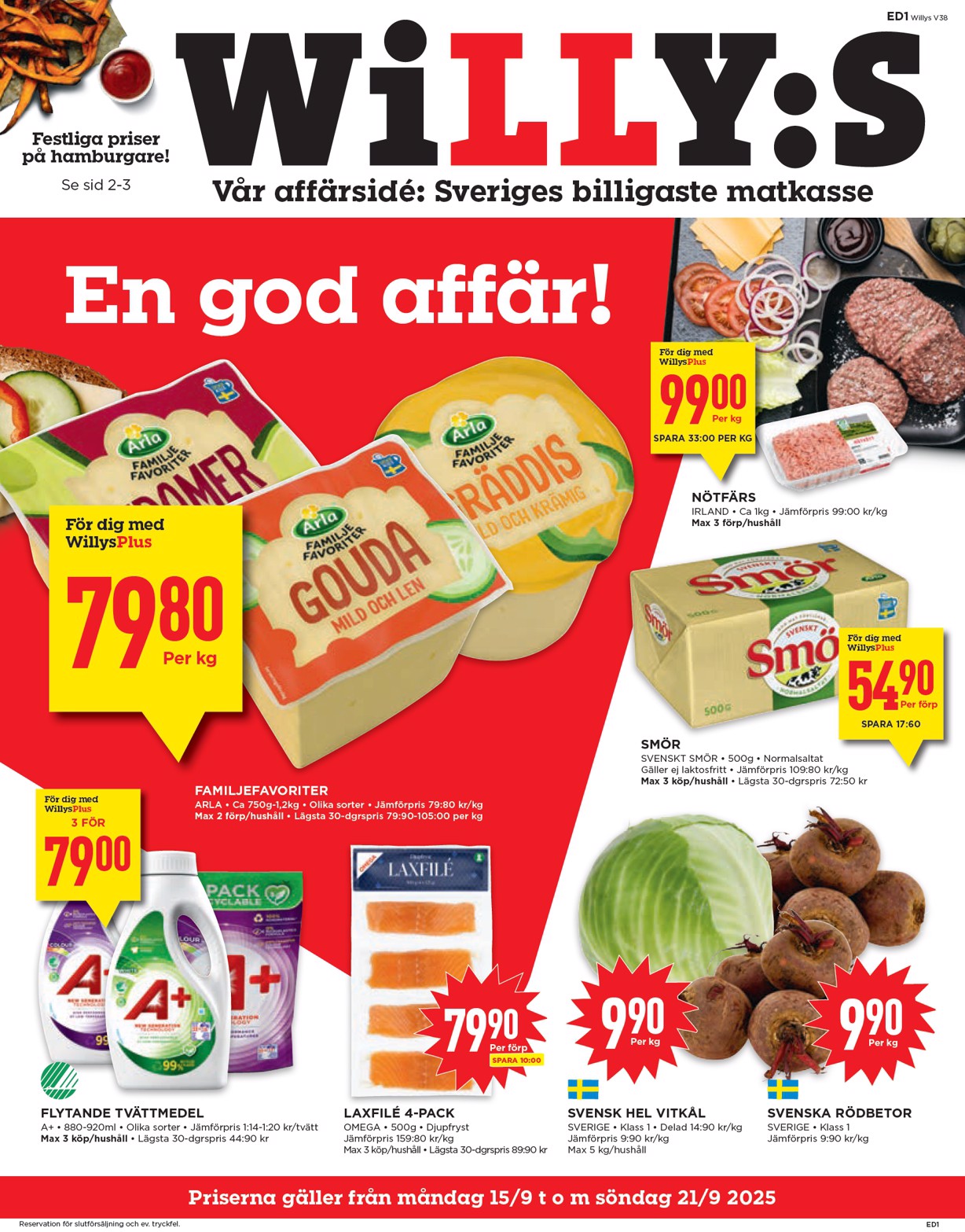 willy-s - Willy's-reklambladet giltigt från 15/09 - 21/09