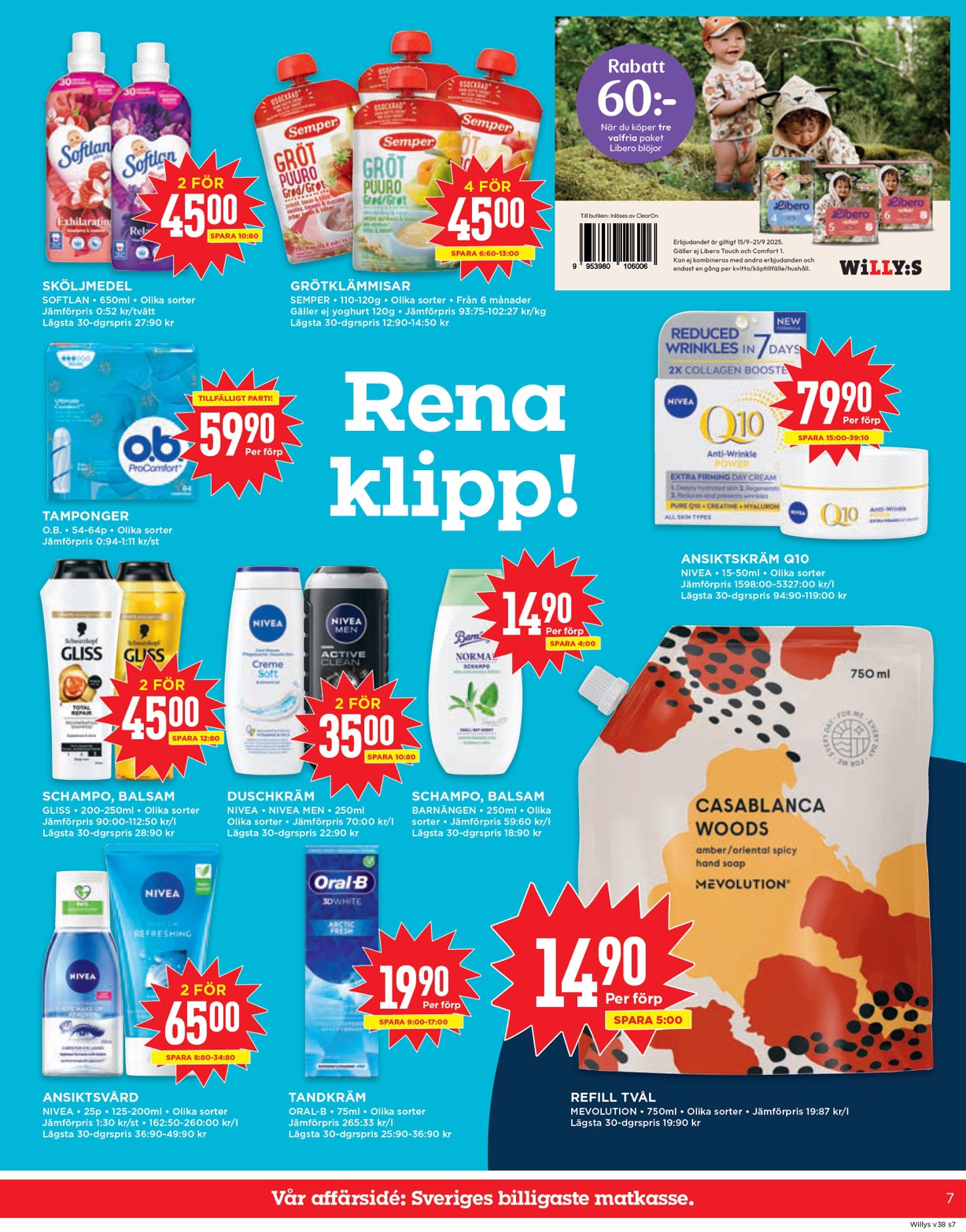 willy-s - Willy's-reklambladet giltigt från 15/09 - 21/09 - page: 7