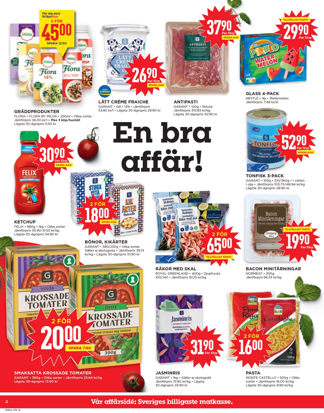willy-s - Willy's-reklambladet giltigt från 15/09 - 21/09 - page: 4