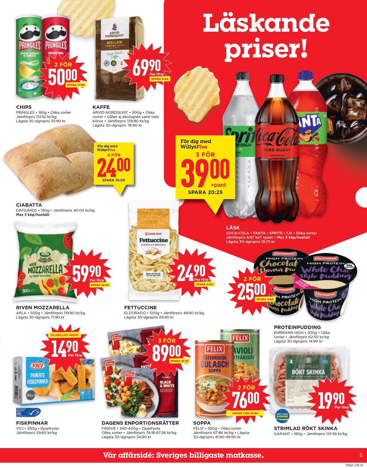 willy-s - Willy's-reklambladet giltigt från 15/09 - 21/09 - page: 5
