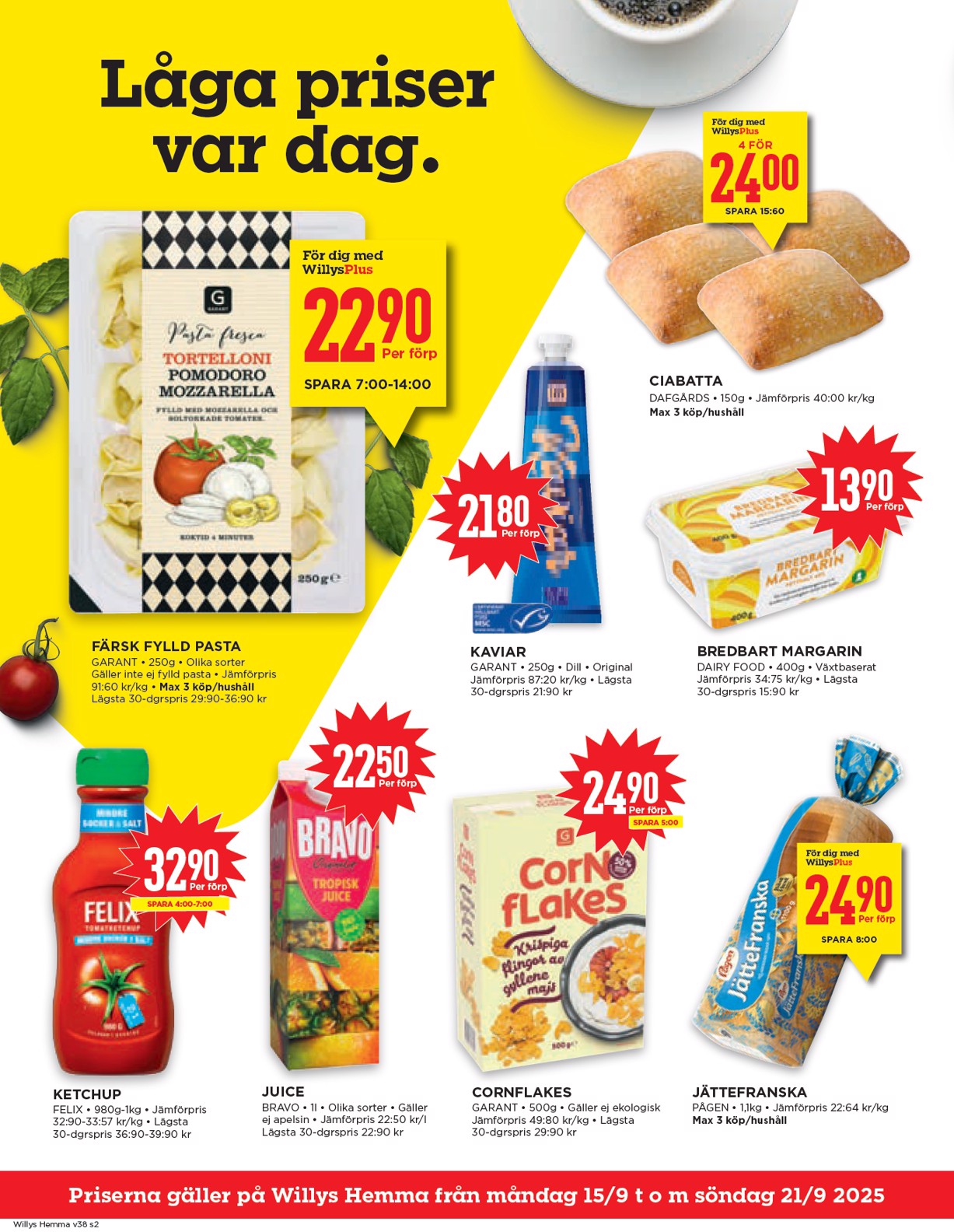 willy-s - Willy's - Hemma-reklambladet giltigt från 15/09 - 21/09 - page: 2