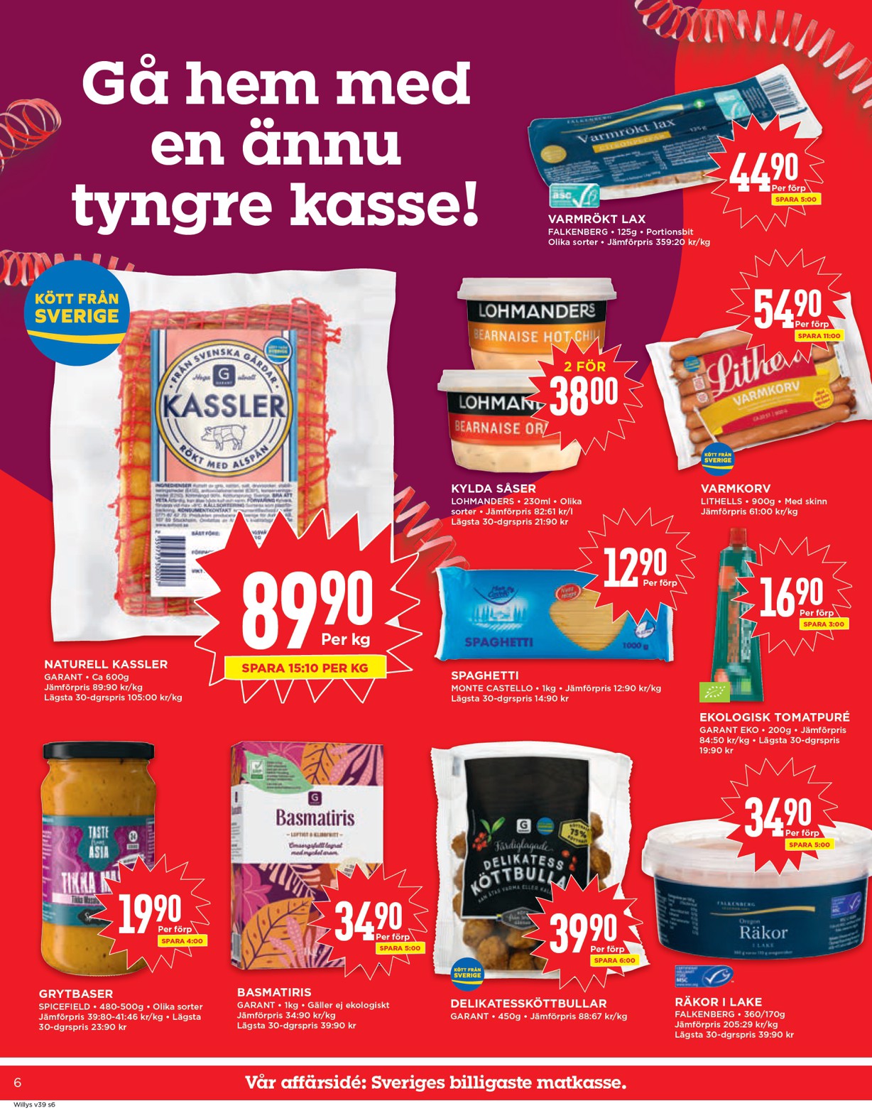 willy-s - Willy's-reklambladet giltigt från 22/09 - 28/09 - page: 6