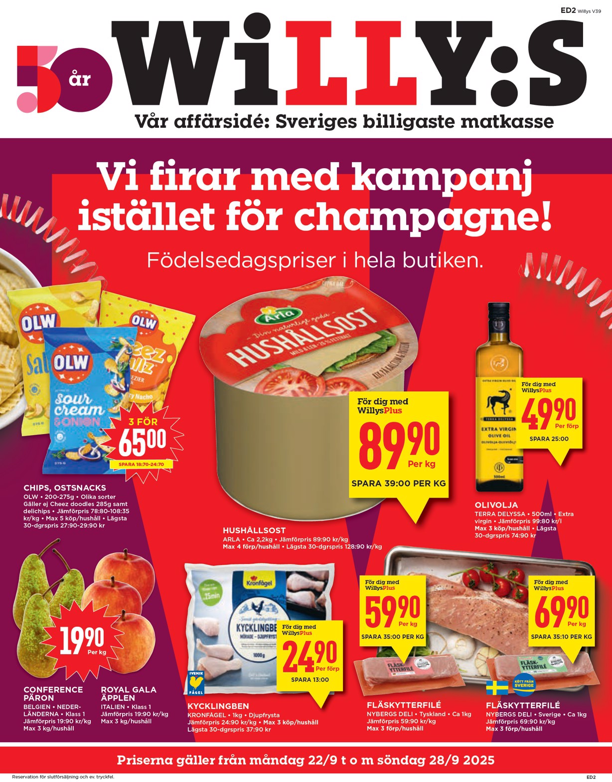 willy-s - Willy's-reklambladet giltigt från 22/09 - 28/09