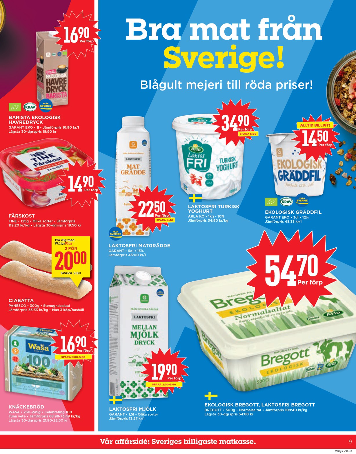 willy-s - Willy's-reklambladet giltigt från 22/09 - 28/09 - page: 9