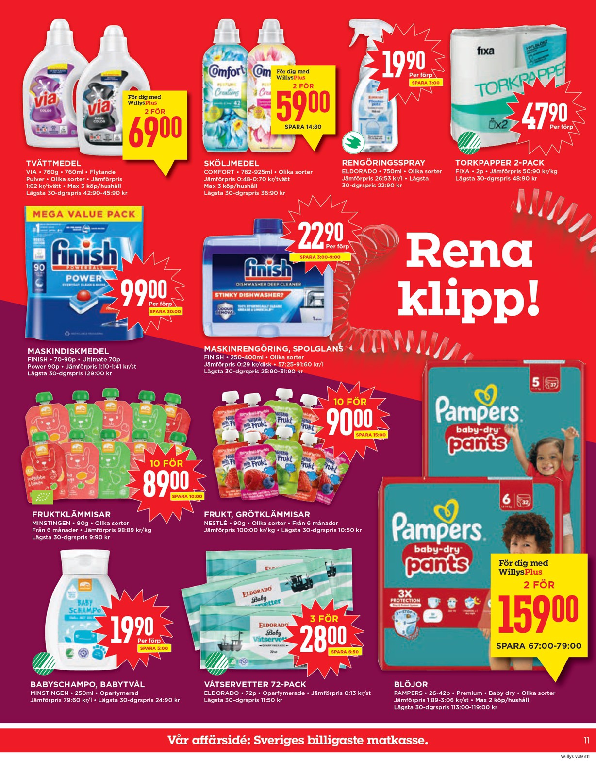 willy-s - Willy's-reklambladet giltigt från 22/09 - 28/09 - page: 11