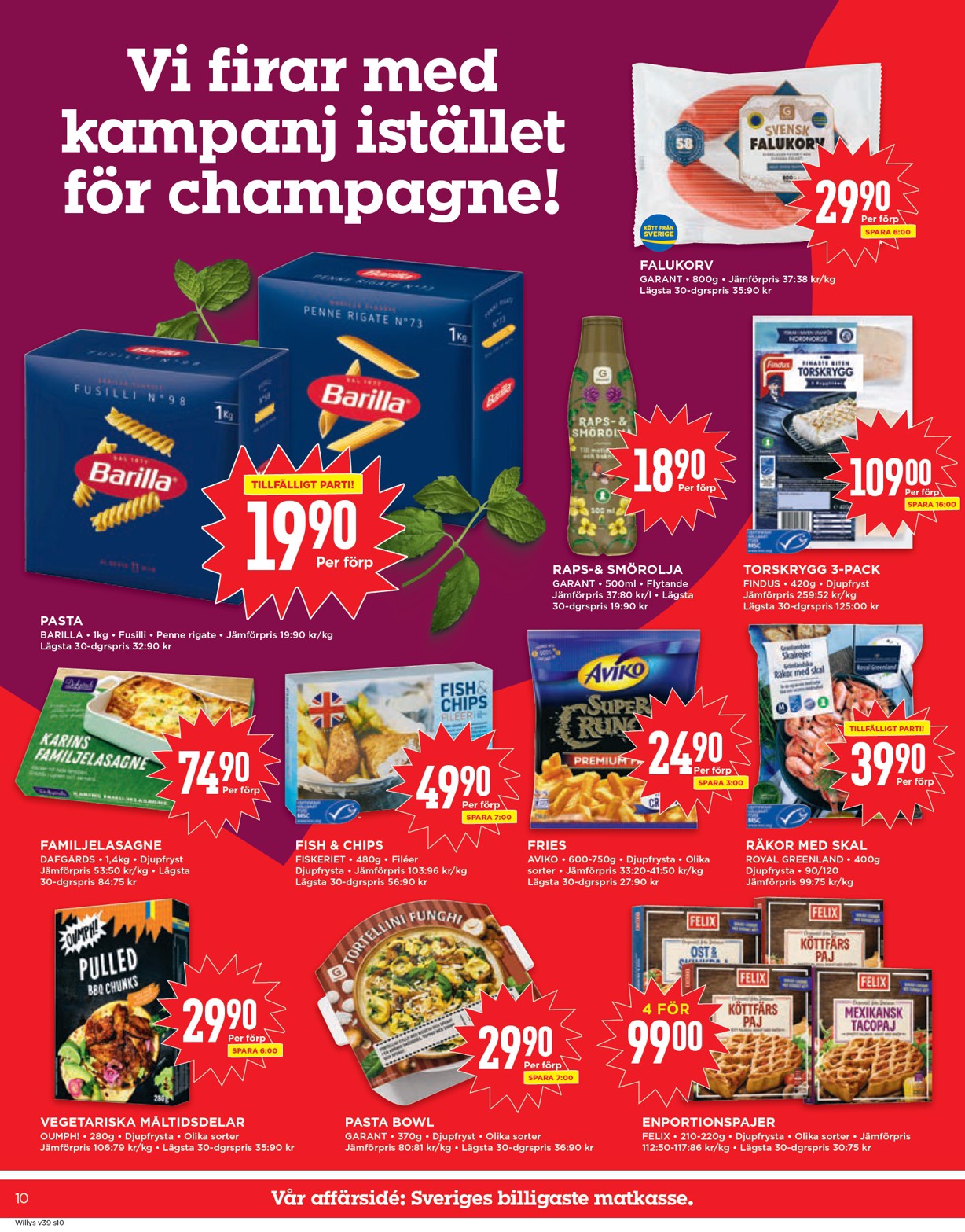 willy-s - Willy's-reklambladet giltigt från 22/09 - 28/09 - page: 10