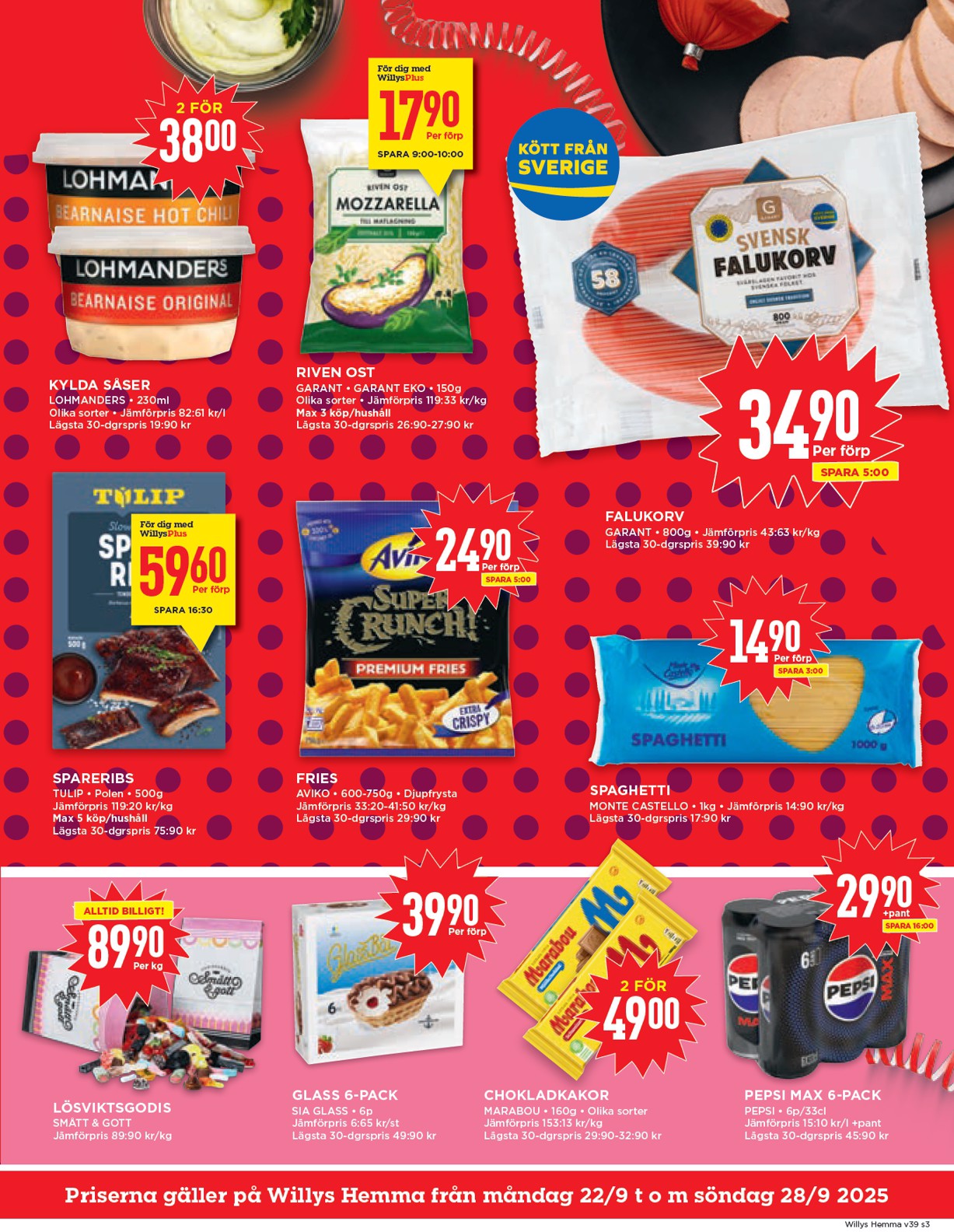 willy-s - Willy's - Hemma-reklambladet giltigt från 22/09 - 28/09 - page: 3