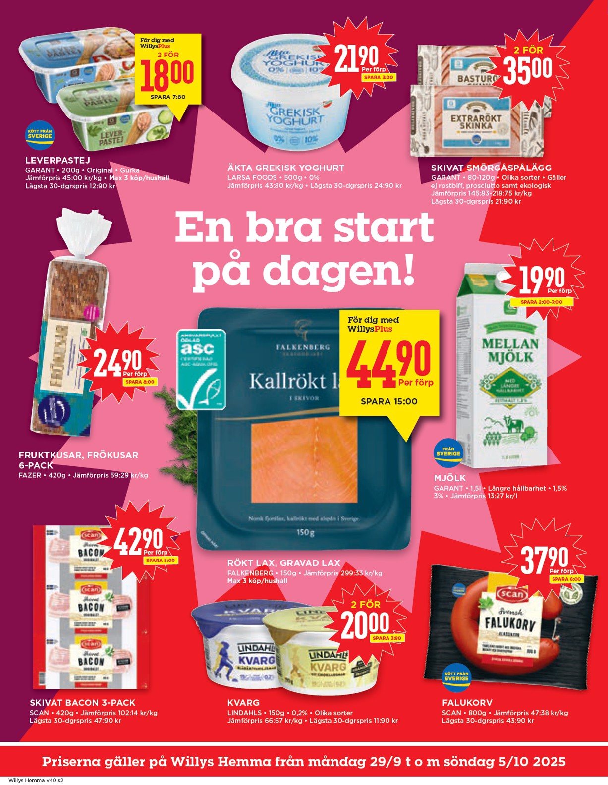 willy-s - Willy's - Hemma-reklambladet giltigt från 29/09 - 05/10 - page: 2