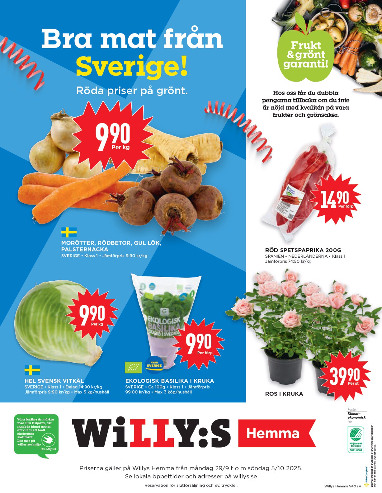 willy-s - Willy's - Hemma-reklambladet giltigt från 29/09 - 05/10 - page: 4