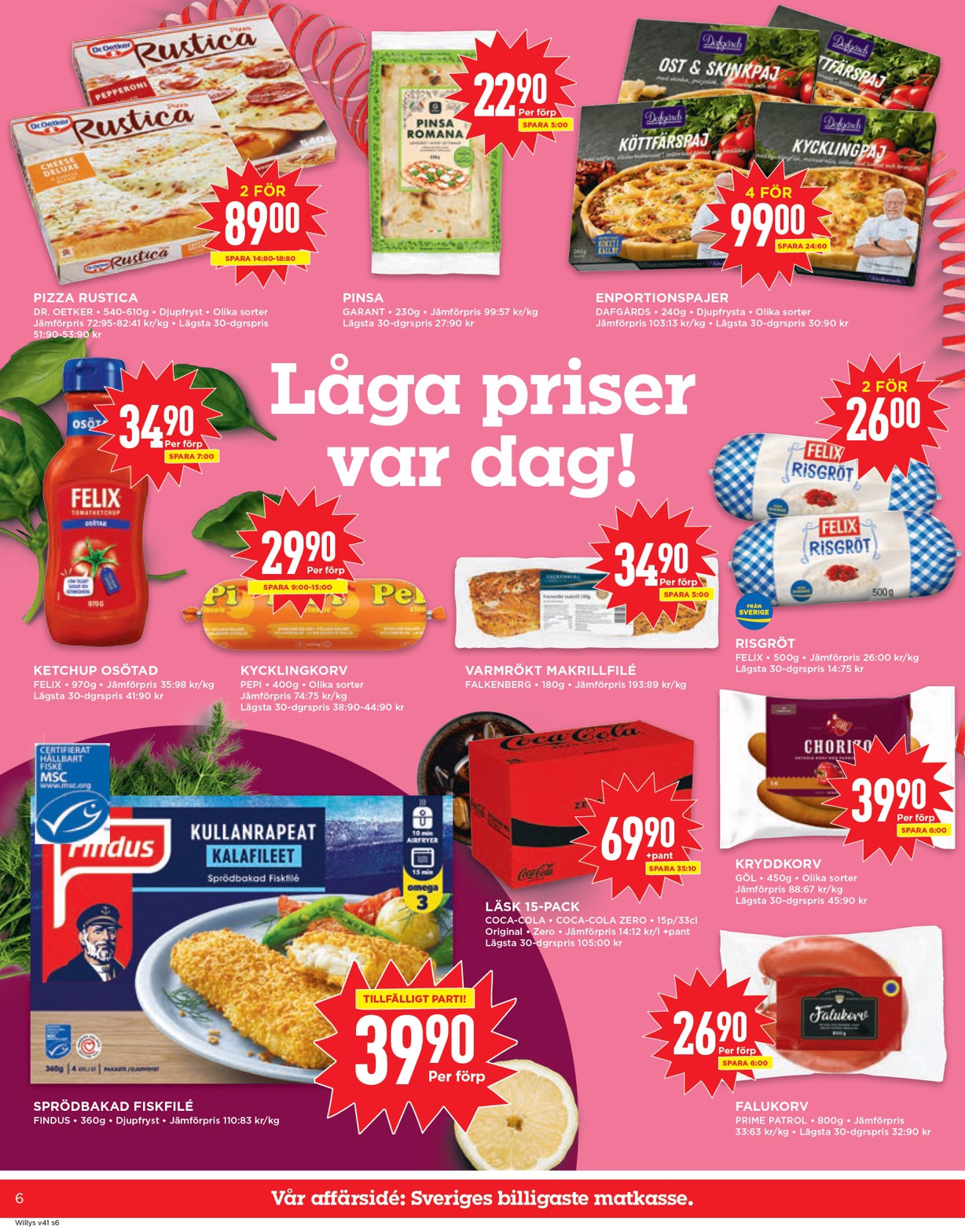 willy-s - Willy's-reklambladet giltigt från 06/10 - 12/10 - page: 6