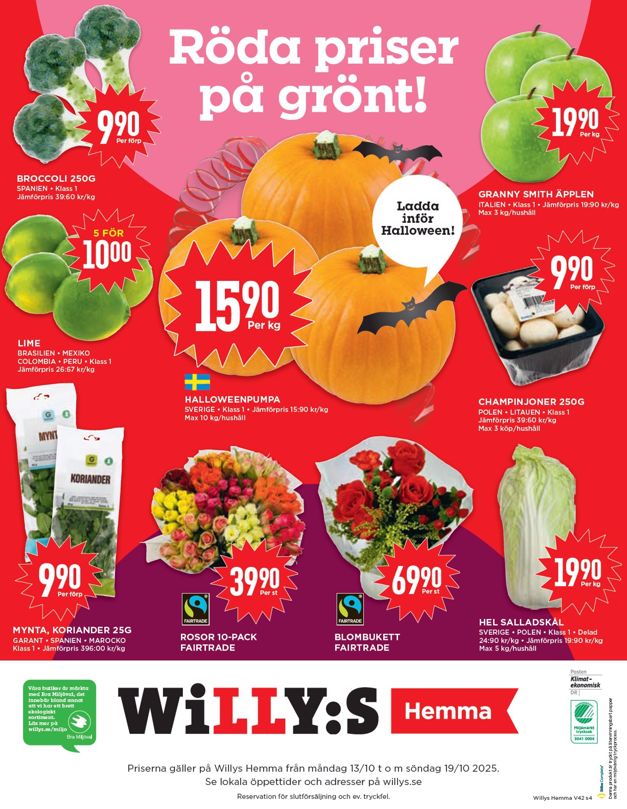 willy-s - Willy's - Hemma-reklambladet giltigt från 13/10 - 19/10 - page: 4