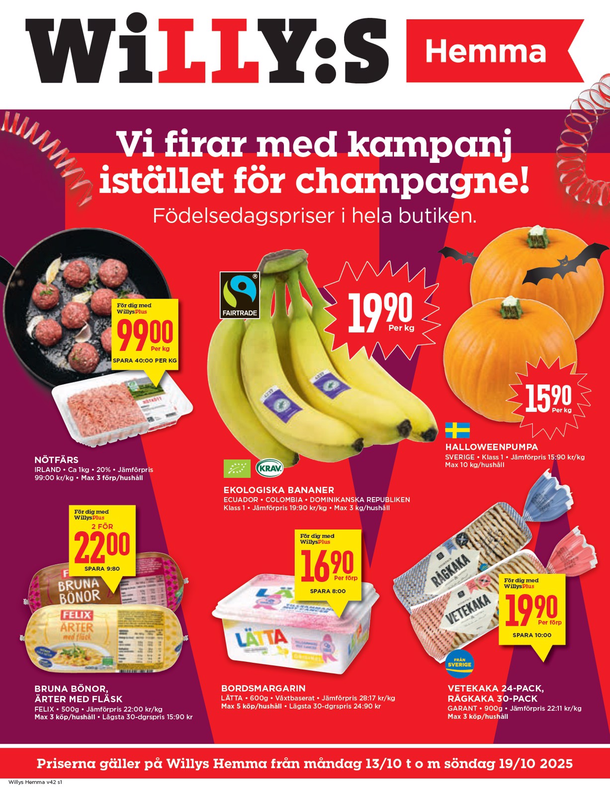 willy-s - Willy's - Hemma-reklambladet giltigt från 13/10 - 19/10