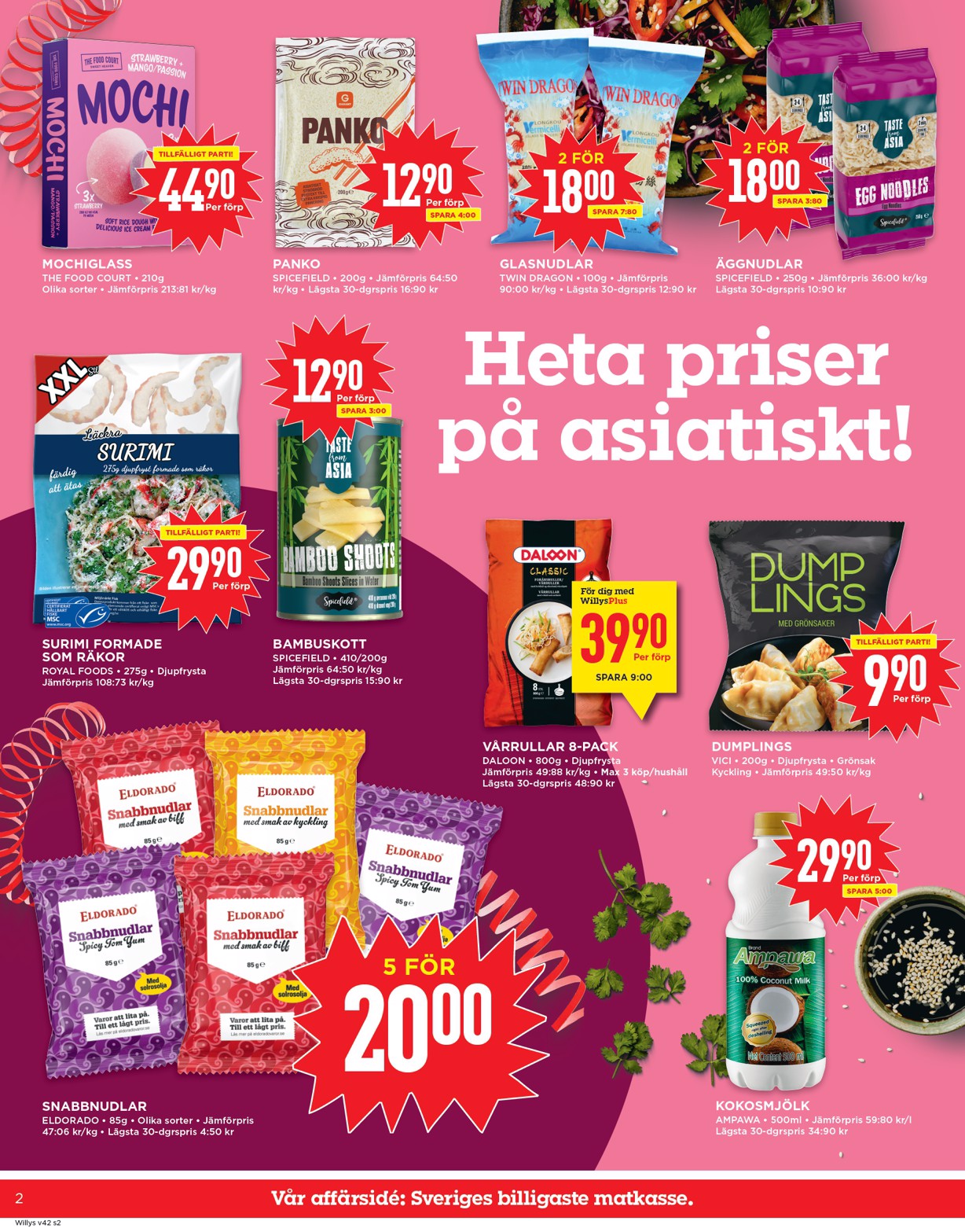 willy-s - Willy's-reklambladet giltigt från 13/10 - 19/10 - page: 2