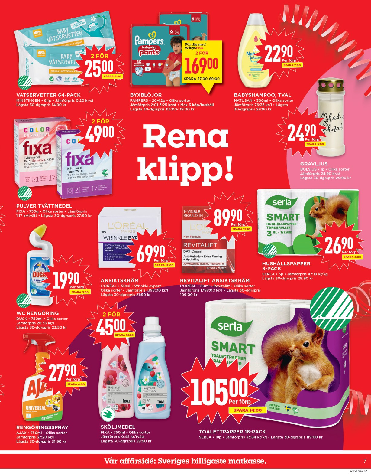 willy-s - Willy's-reklambladet giltigt från 13/10 - 19/10 - page: 7