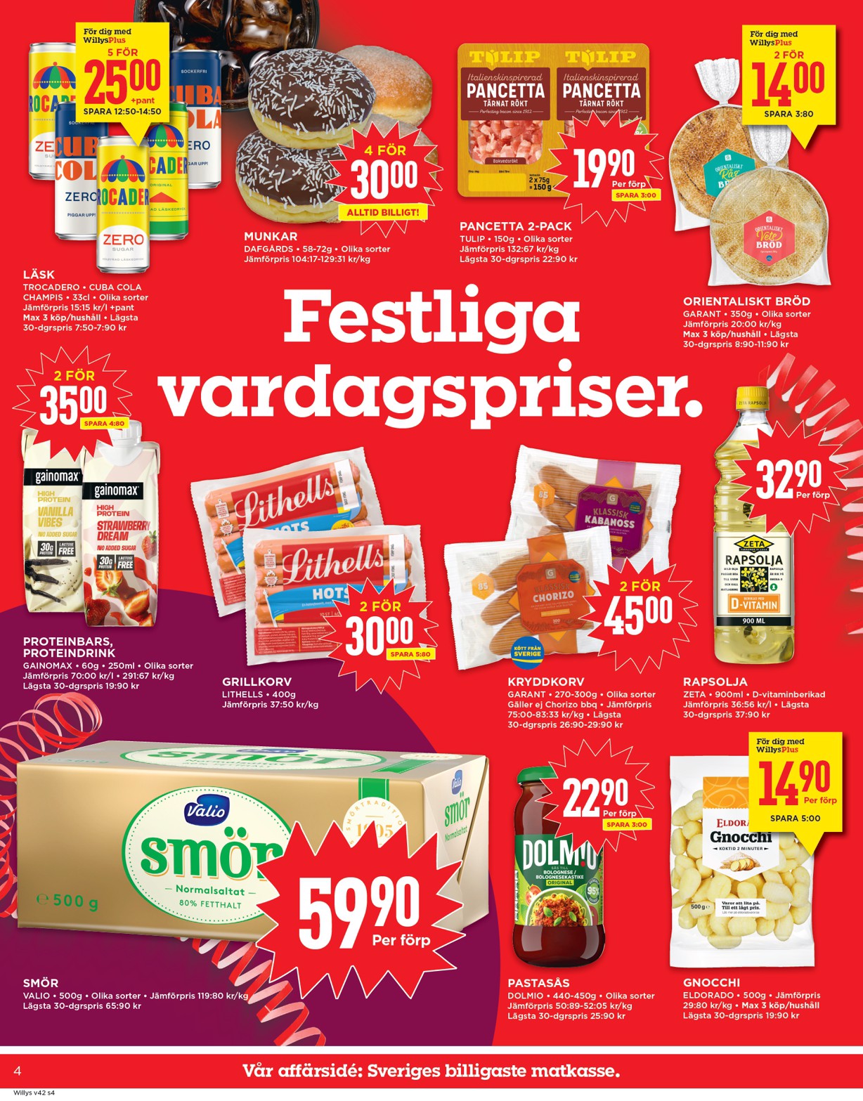 willy-s - Willy's-reklambladet giltigt från 13/10 - 19/10 - page: 4