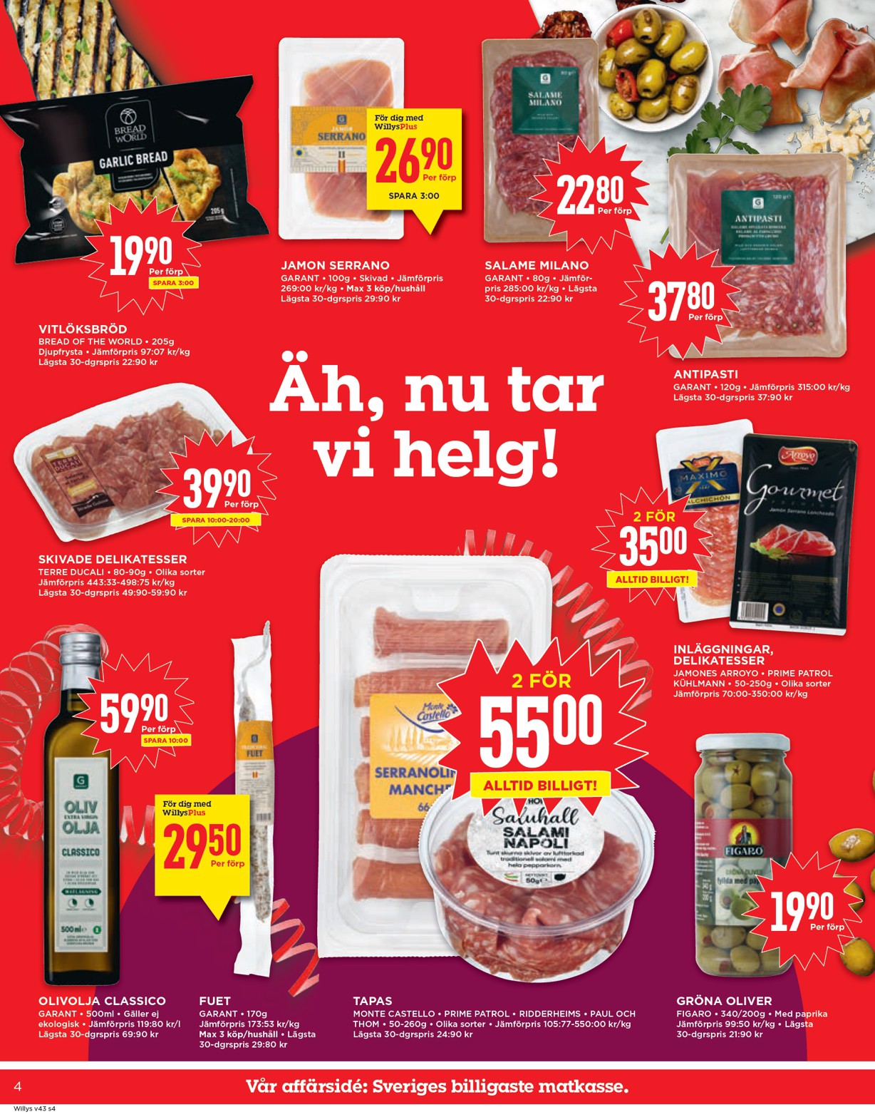 willy-s - Willy's-reklambladet giltigt från 20/10 - 26/10 - page: 4