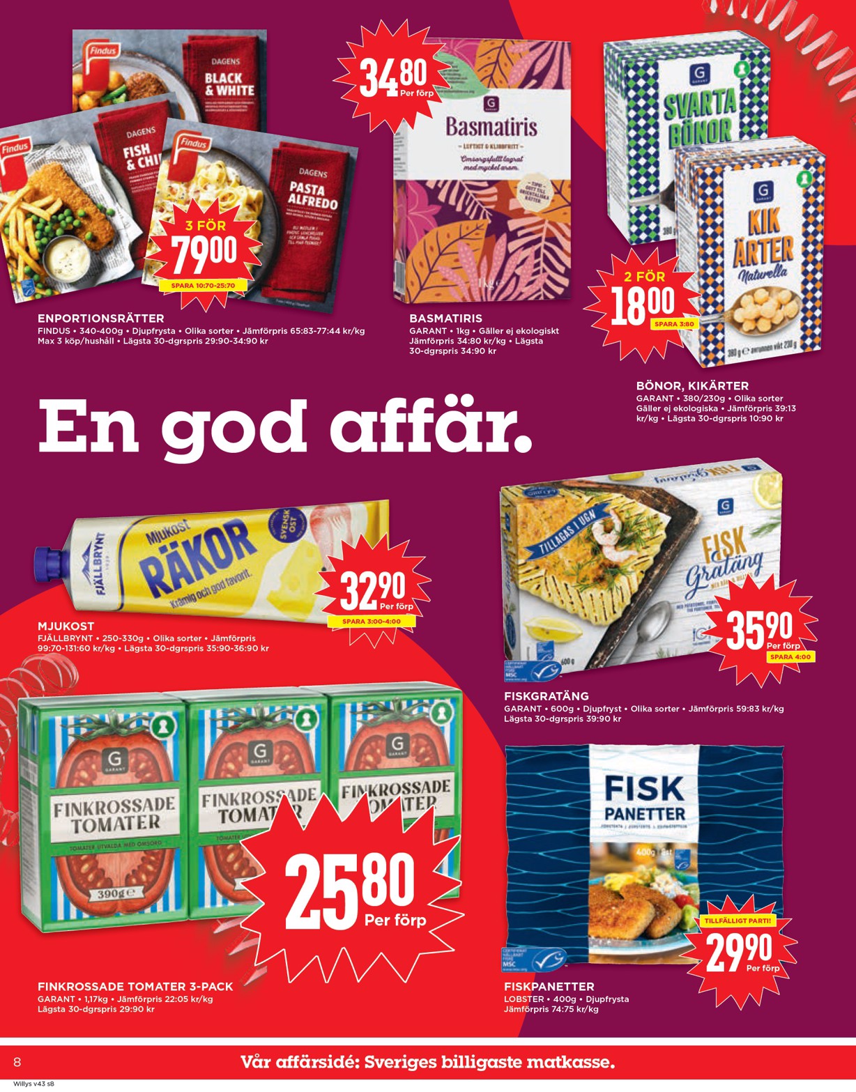 willy-s - Willy's-reklambladet giltigt från 20/10 - 26/10 - page: 8