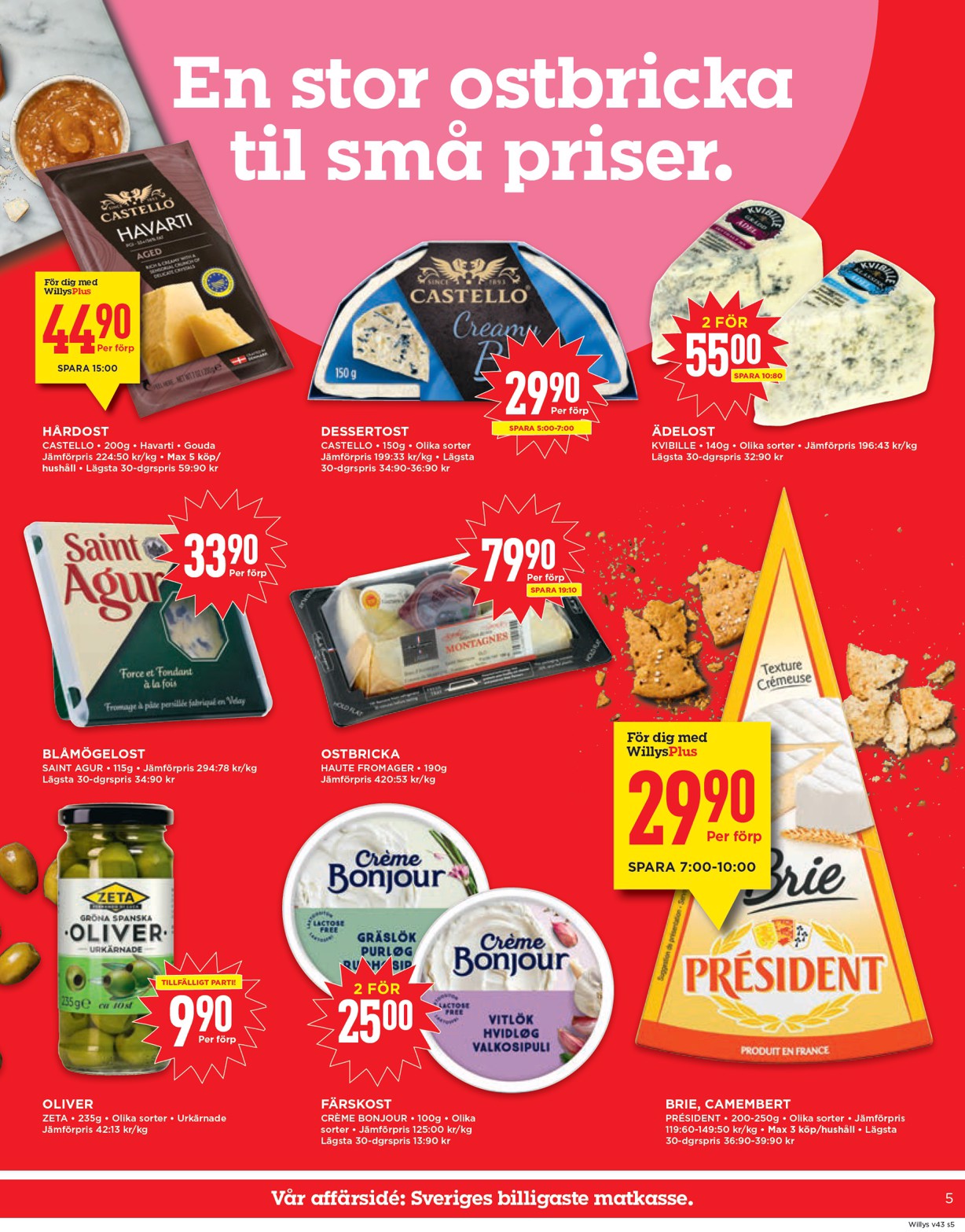 willy-s - Willy's-reklambladet giltigt från 20/10 - 26/10 - page: 5