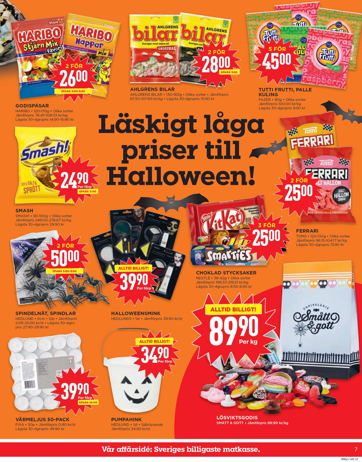 willy-s - Willy's-reklambladet giltigt från 20/10 - 26/10 - page: 7