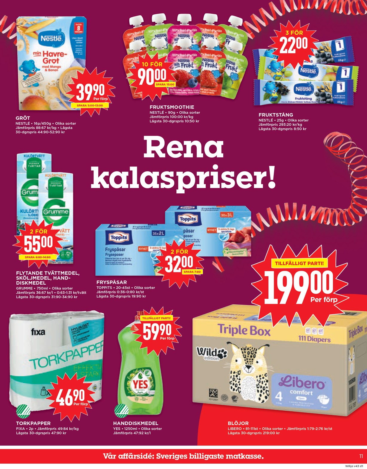 willy-s - Willy's-reklambladet giltigt från 20/10 - 26/10 - page: 11