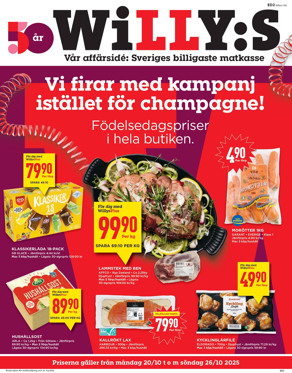 willy-s - Willy's-reklambladet giltigt från 20/10 - 26/10