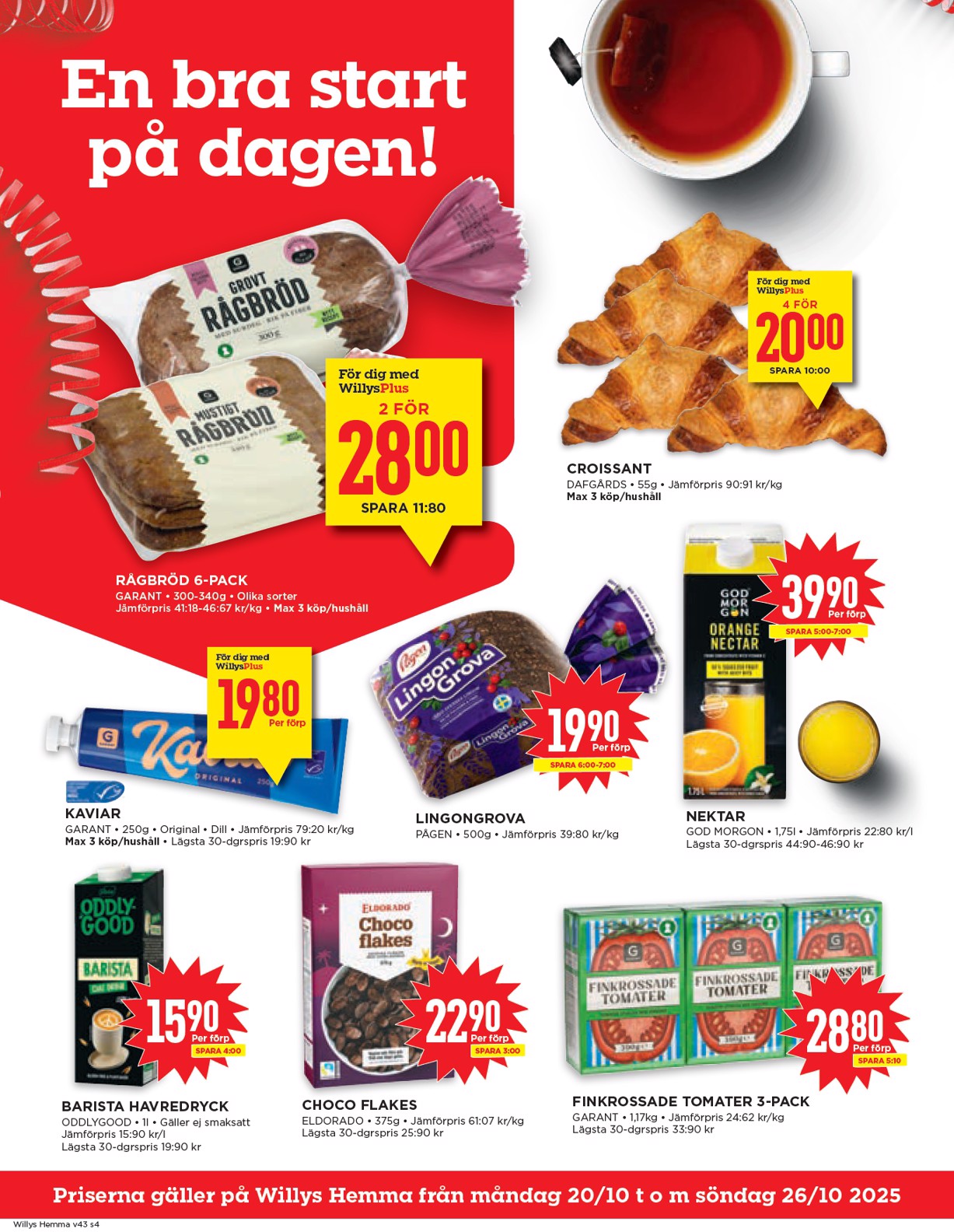 willy-s - Willy's - Hemma-reklambladet giltigt från 20/10 - 26/10 - page: 4