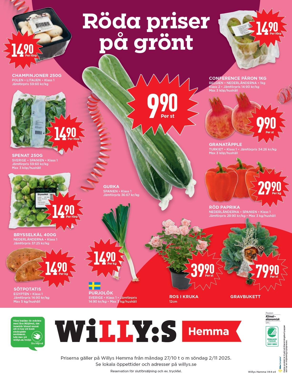 willy-s - Willy's - Hemma-reklambladet giltigt från 27/10 - 02/11 - page: 4