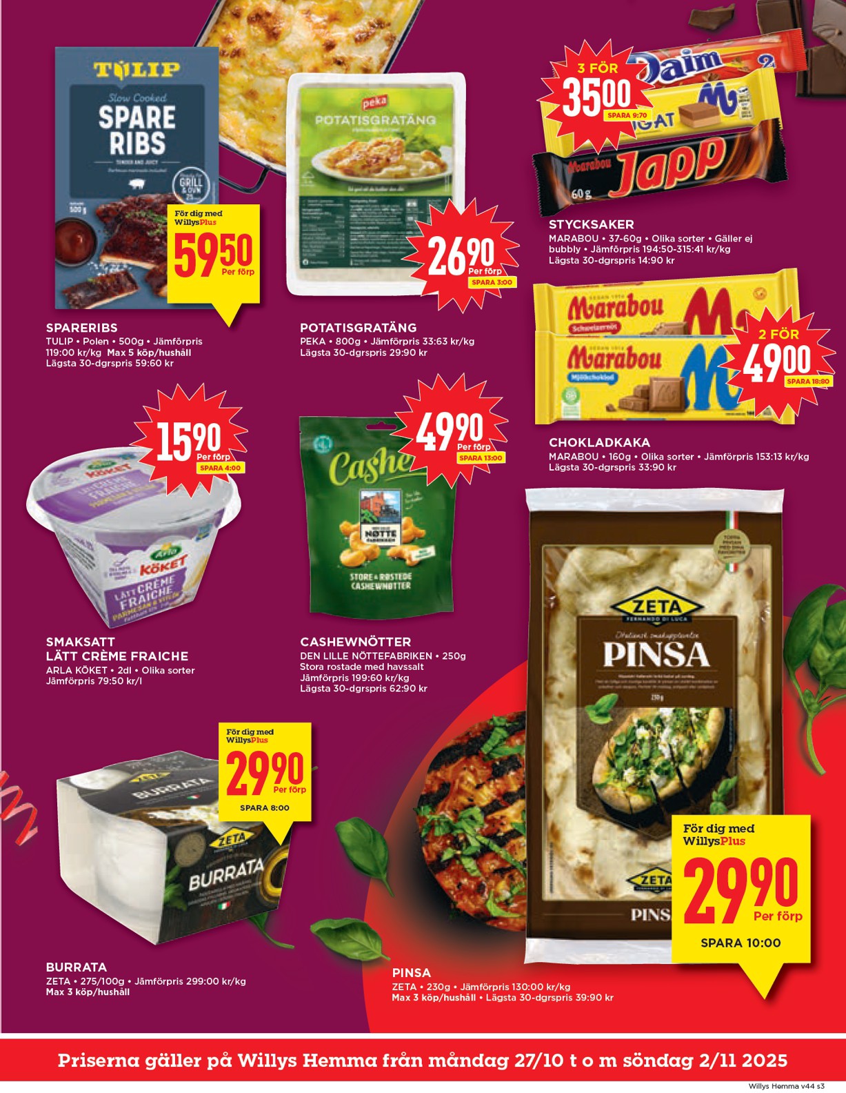 willy-s - Willy's - Hemma-reklambladet giltigt från 27/10 - 02/11 - page: 3