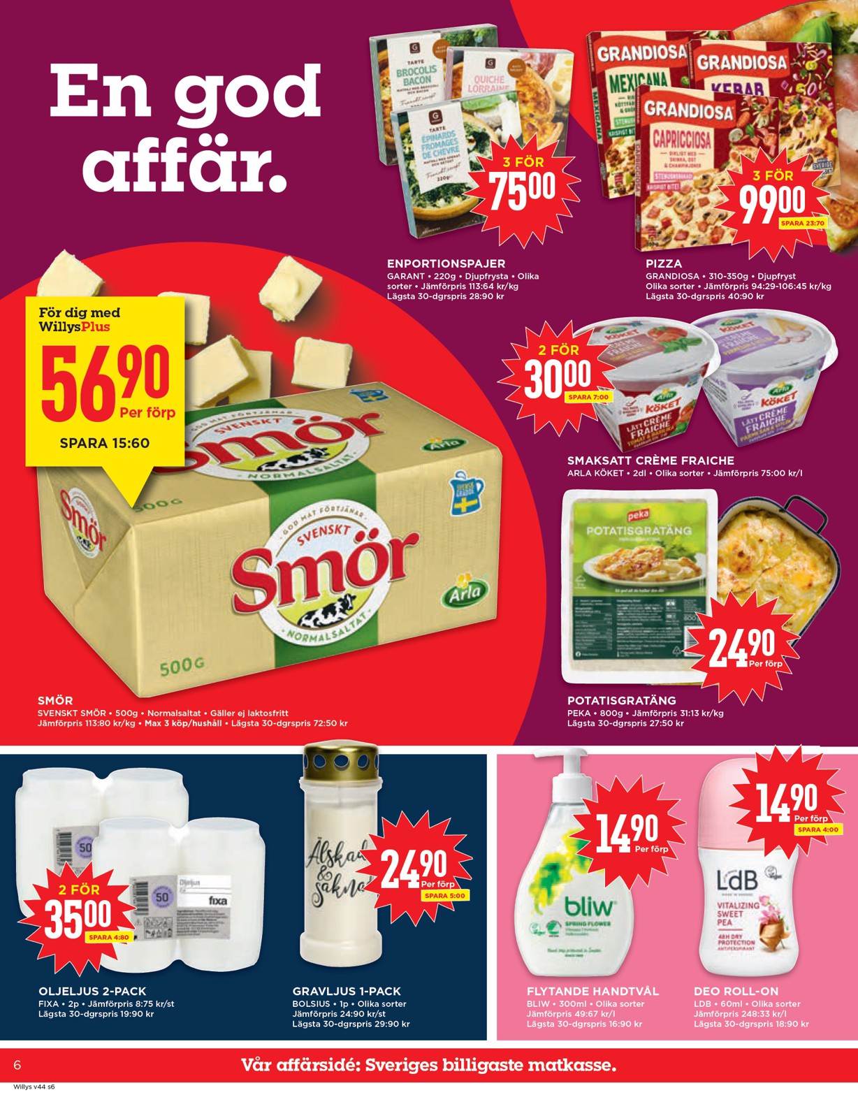 willy-s - Willy's-reklambladet giltigt från 27/10 - 02/11 - page: 6