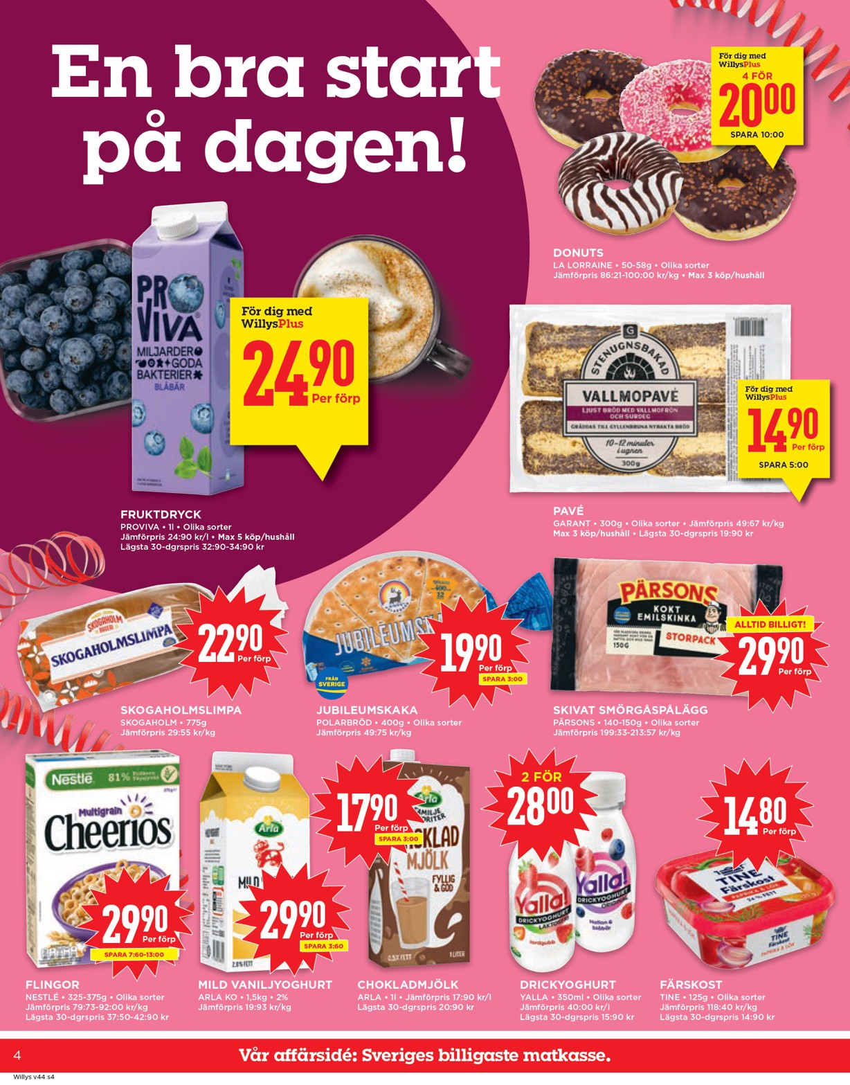 willy-s - Willy's-reklambladet giltigt från 27/10 - 02/11 - page: 4