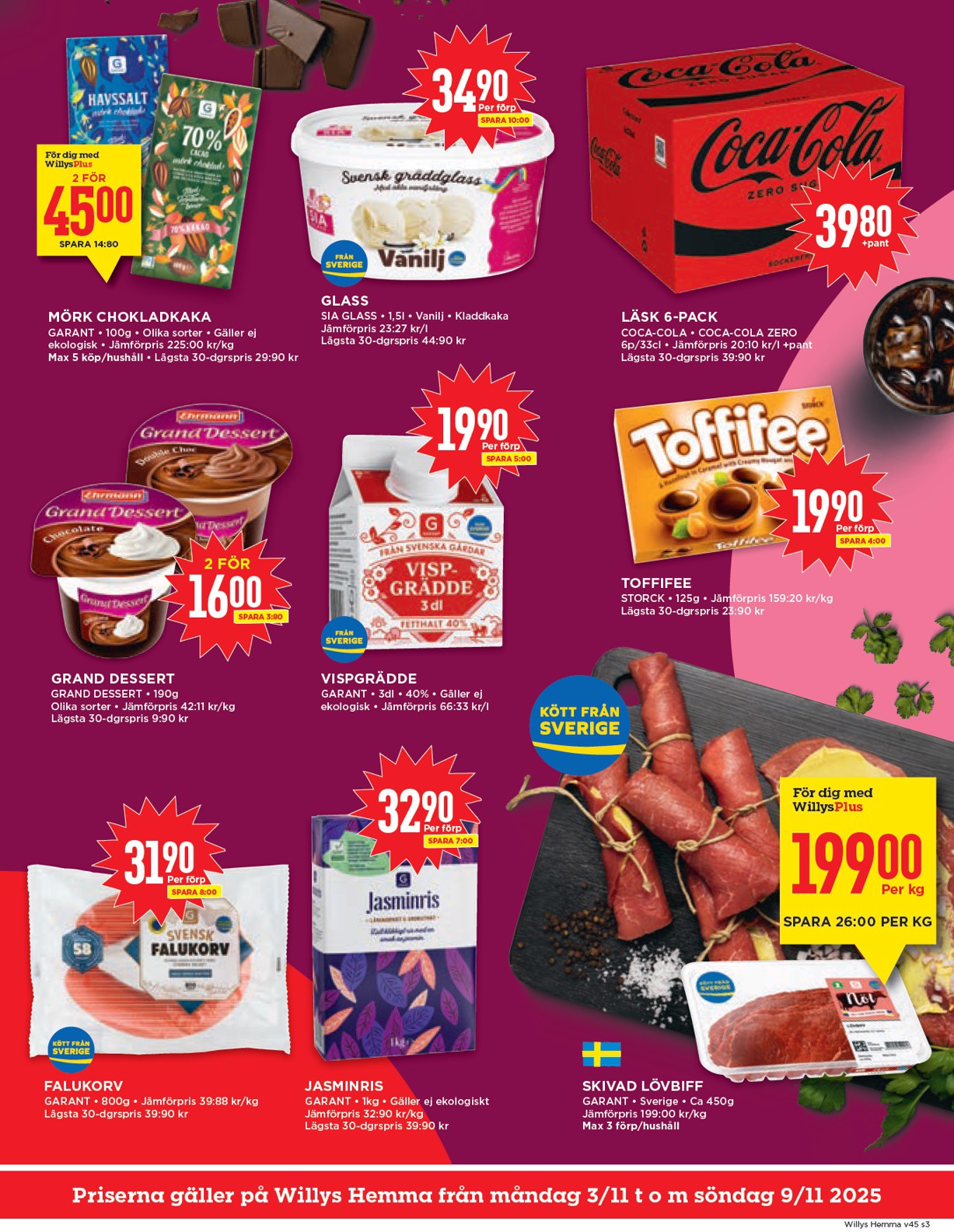 willy-s - Willy's - Hemma-reklambladet giltigt från 03/11 - 09/11 - page: 3