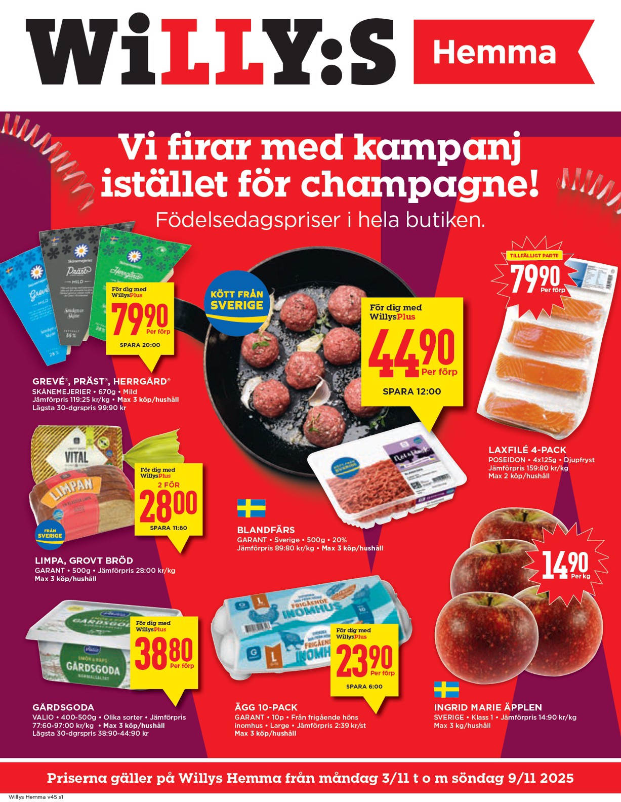 willy-s - Willy's - Hemma-reklambladet giltigt från 03/11 - 09/11