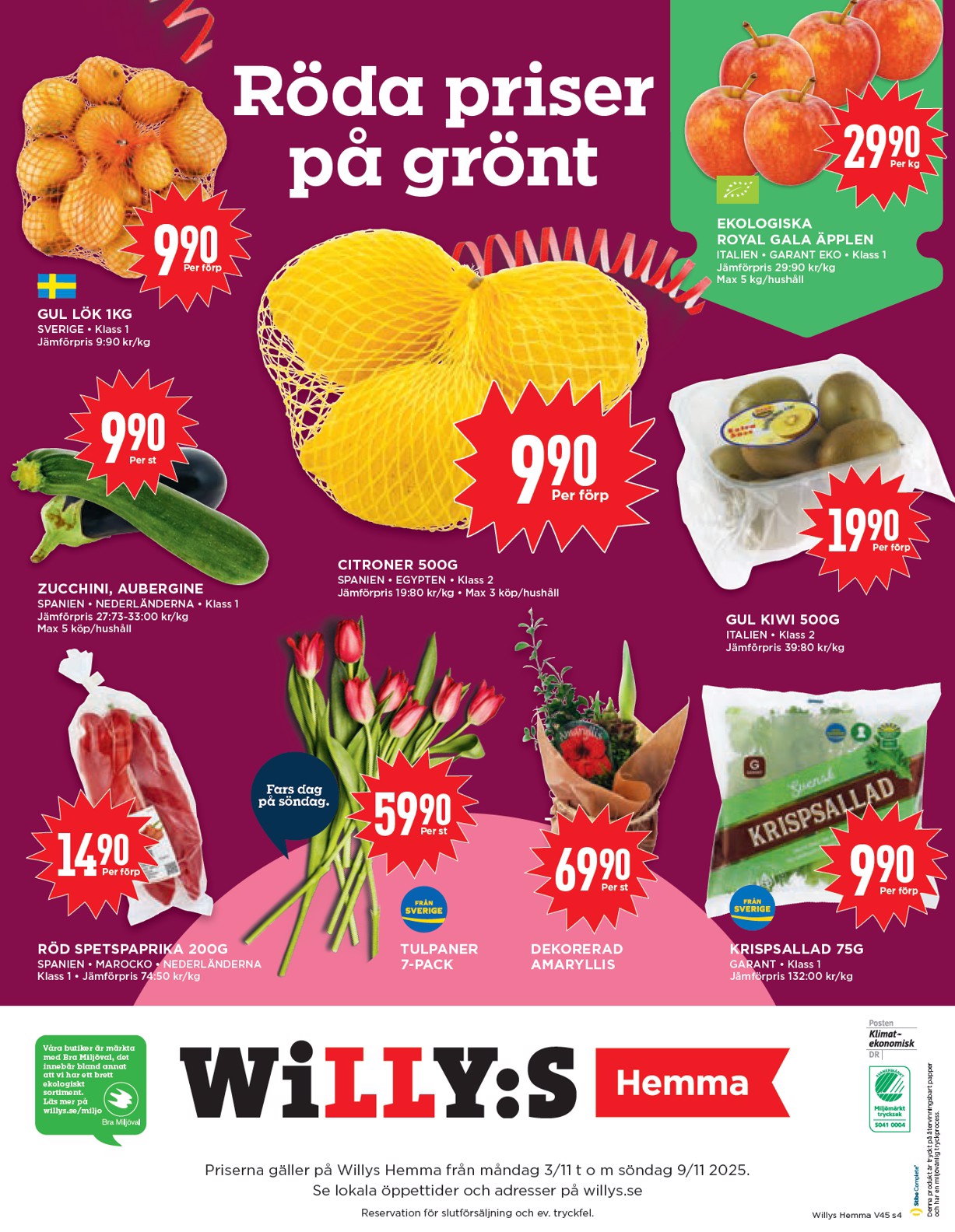 willy-s - Willy's - Hemma-reklambladet giltigt från 03/11 - 09/11 - page: 4