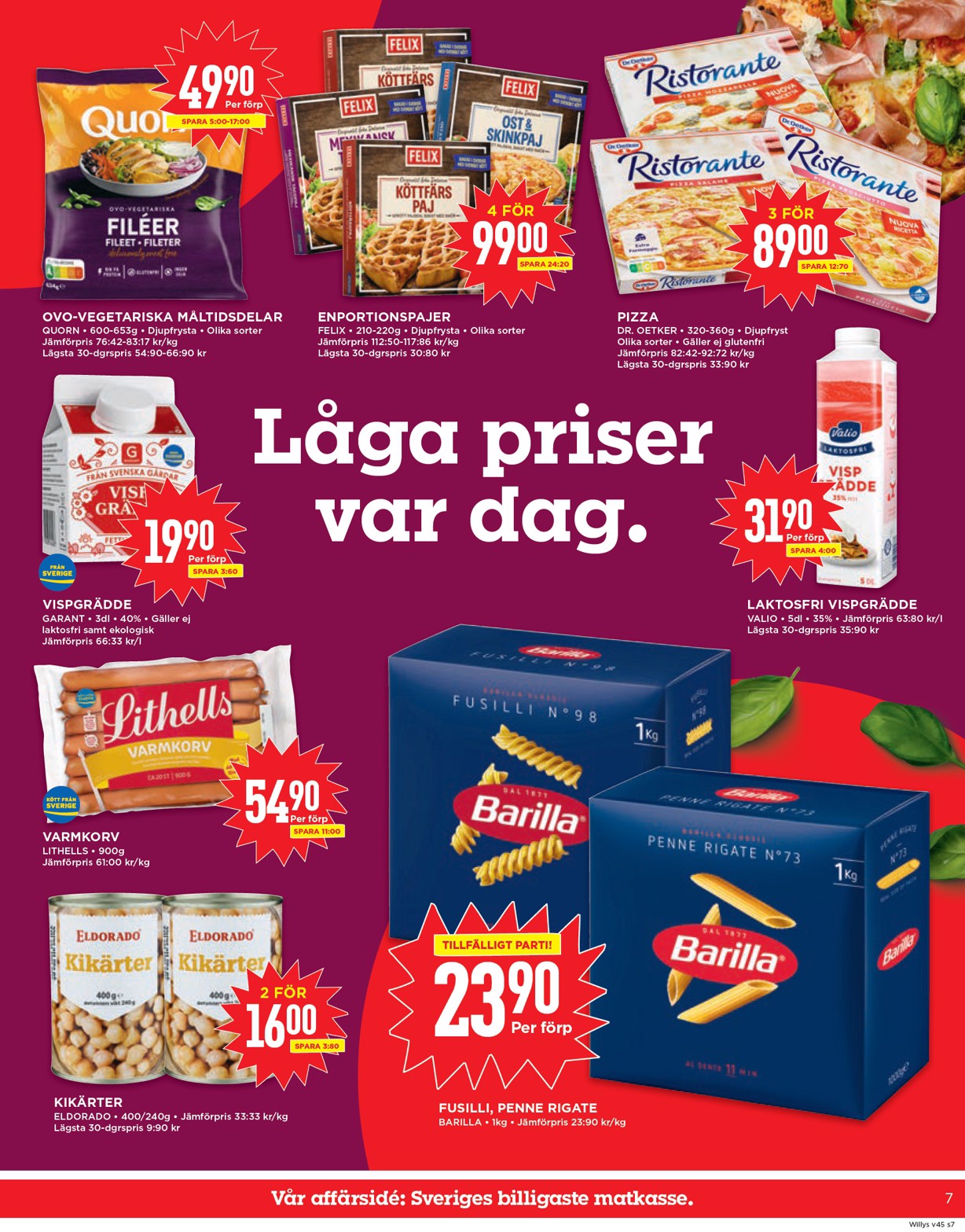 willy-s - Willy's-reklambladet giltigt från 03/11 - 09/11 - page: 7