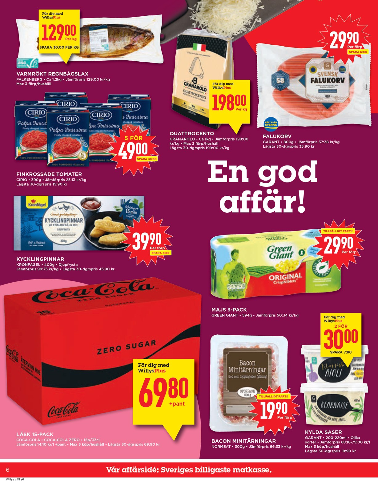 willy-s - Willy's-reklambladet giltigt från 03/11 - 09/11 - page: 6