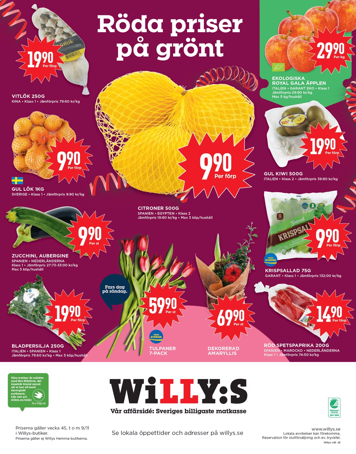 willy-s - Willy's-reklambladet giltigt från 03/11 - 09/11 - page: 8
