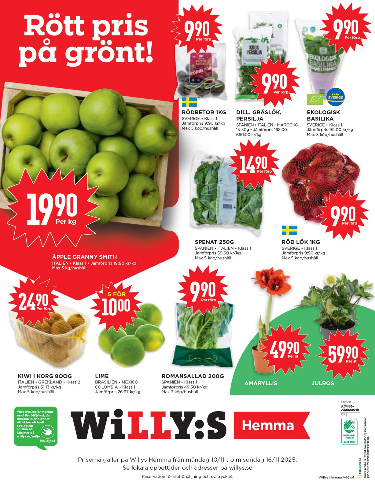 willy-s - Willy's - Hemma-reklambladet giltigt från 10/11 - 16/11 - page: 4